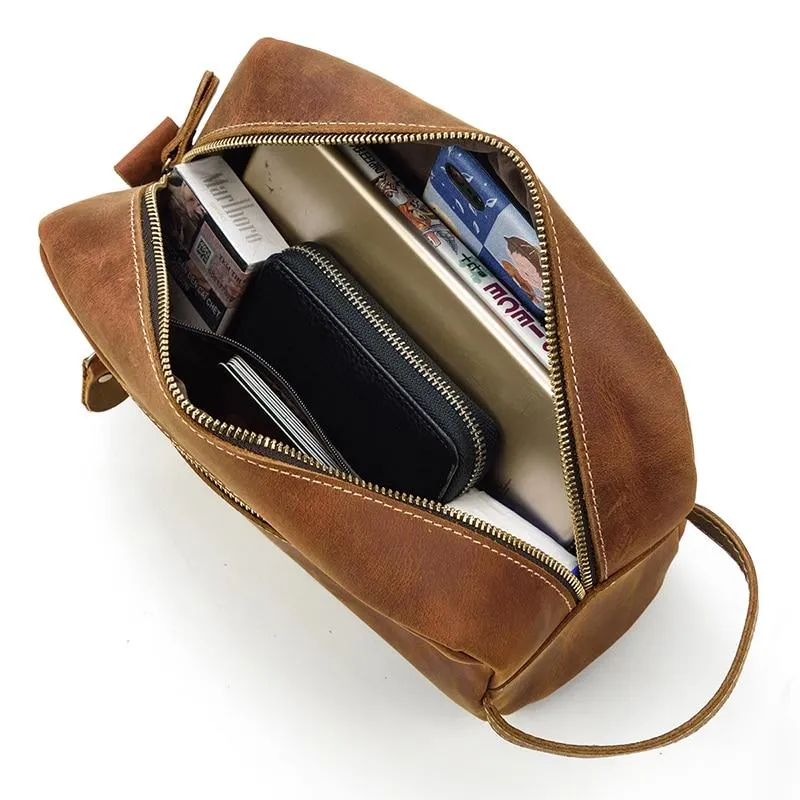 The Wanderer Toiletry Bag | Genuine Leather Toiletry Bag - Image 12