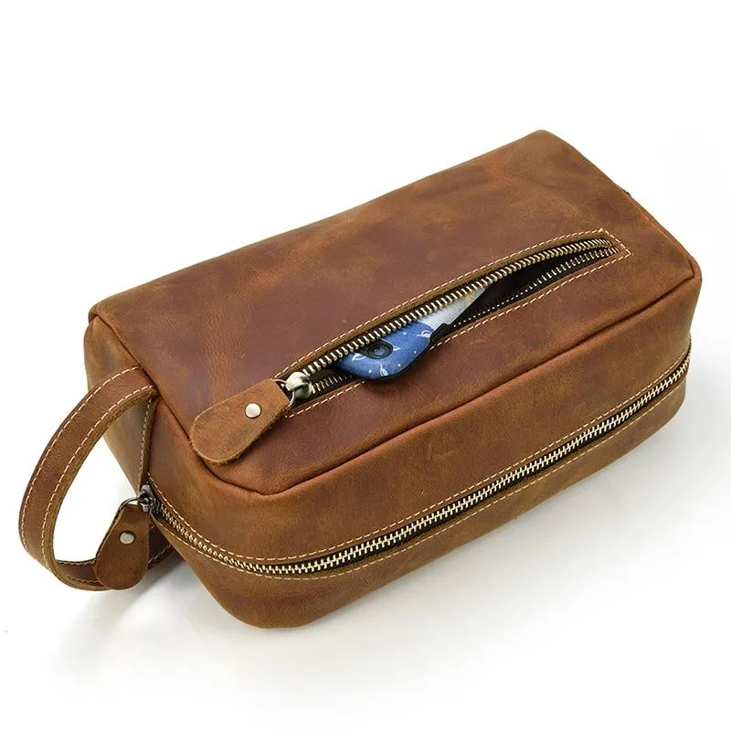 The Wanderer Toiletry Bag | Genuine Leather Toiletry Bag - Image 14
