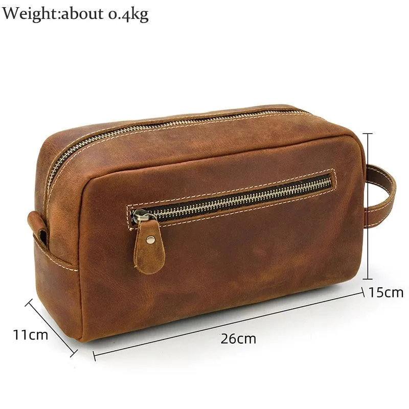 The Wanderer Toiletry Bag | Genuine Leather Toiletry Bag - Image 5