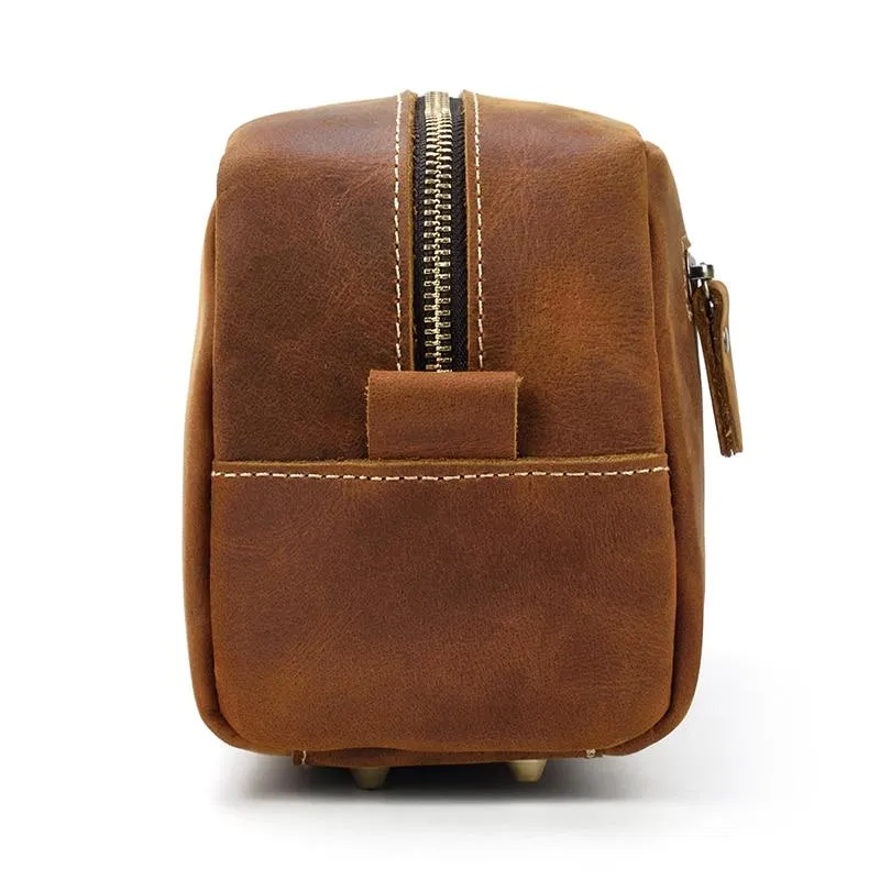The Wanderer Toiletry Bag | Genuine Leather Toiletry Bag - Image 8
