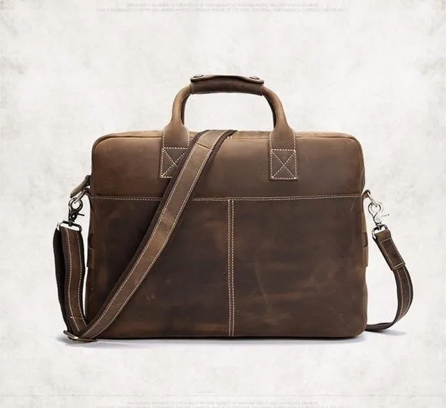 The Welch Briefcase | Vintage Leather Messenger Bag - Image 7