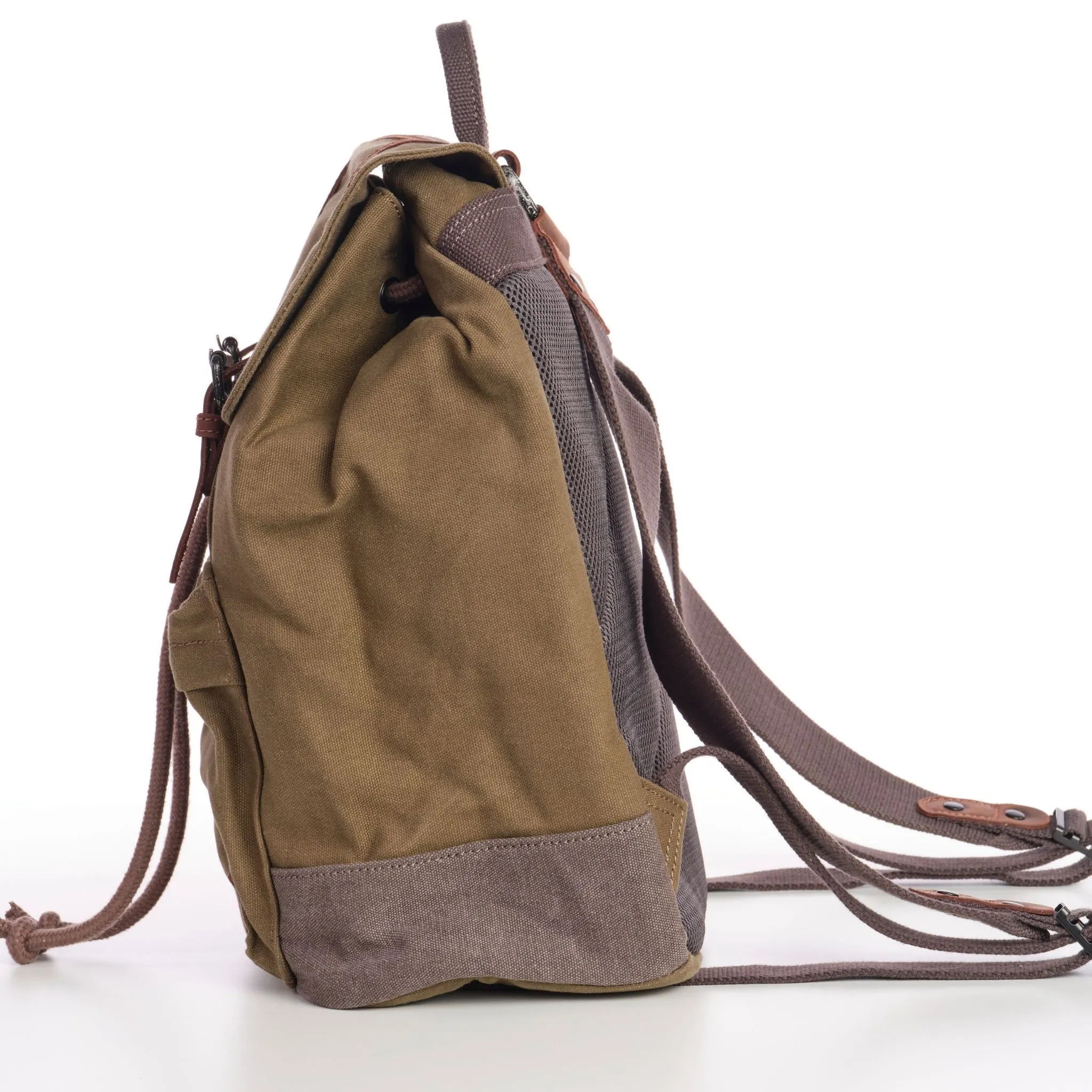 TimberWolf Daypack Vintage Canvas Backpack - Image 12