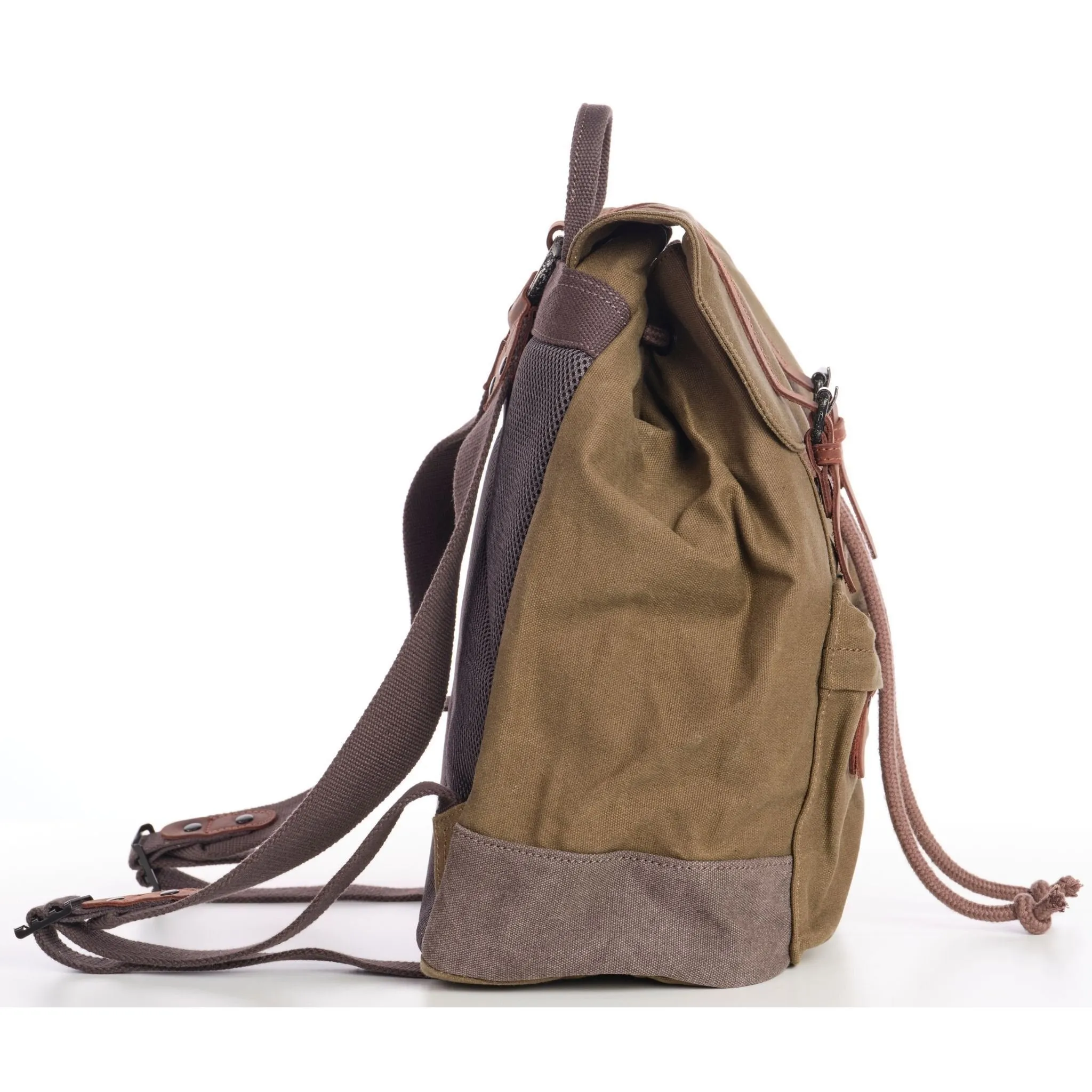 TimberWolf Daypack Vintage Canvas Backpack - Image 13