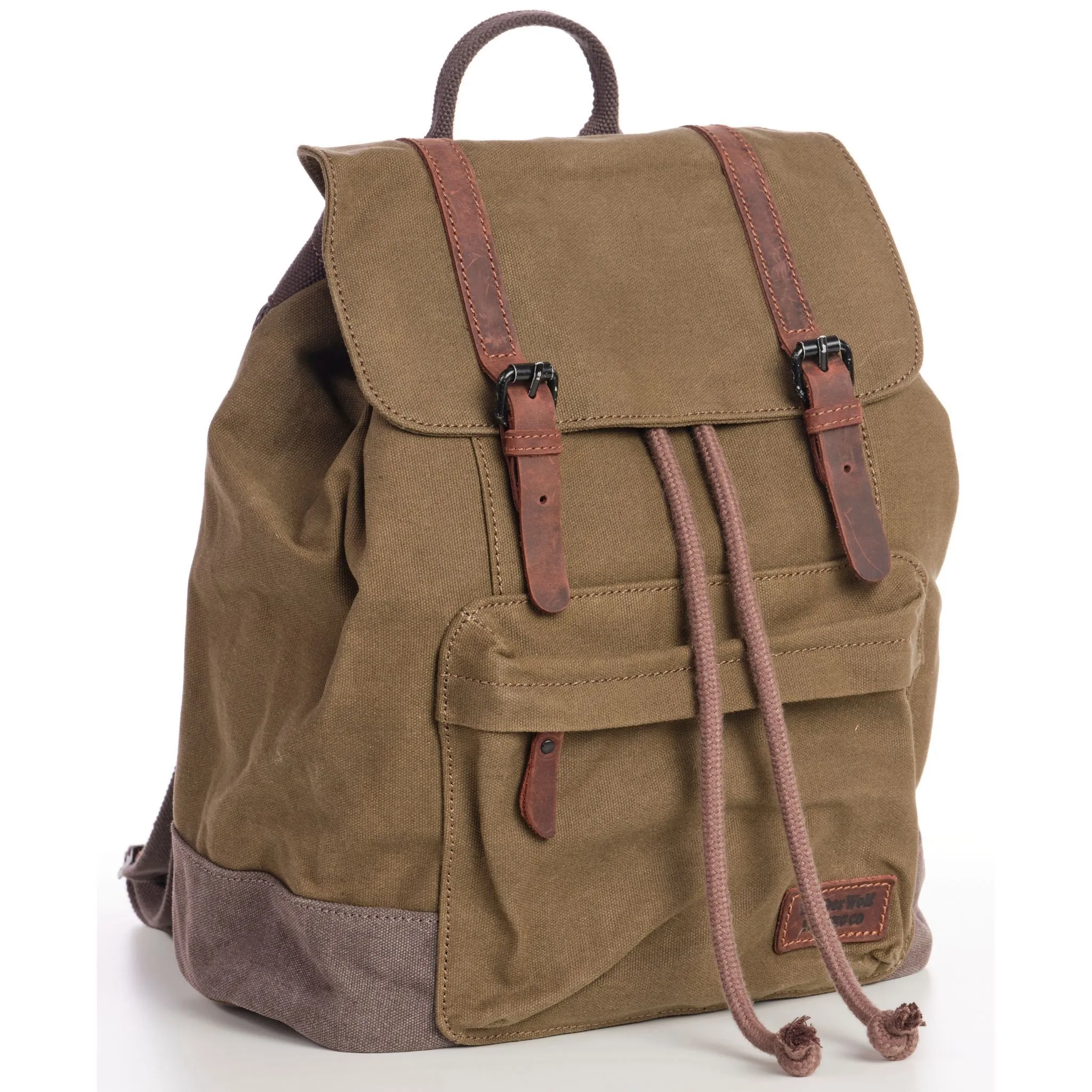 TimberWolf Daypack Vintage Canvas Backpack - Image 14