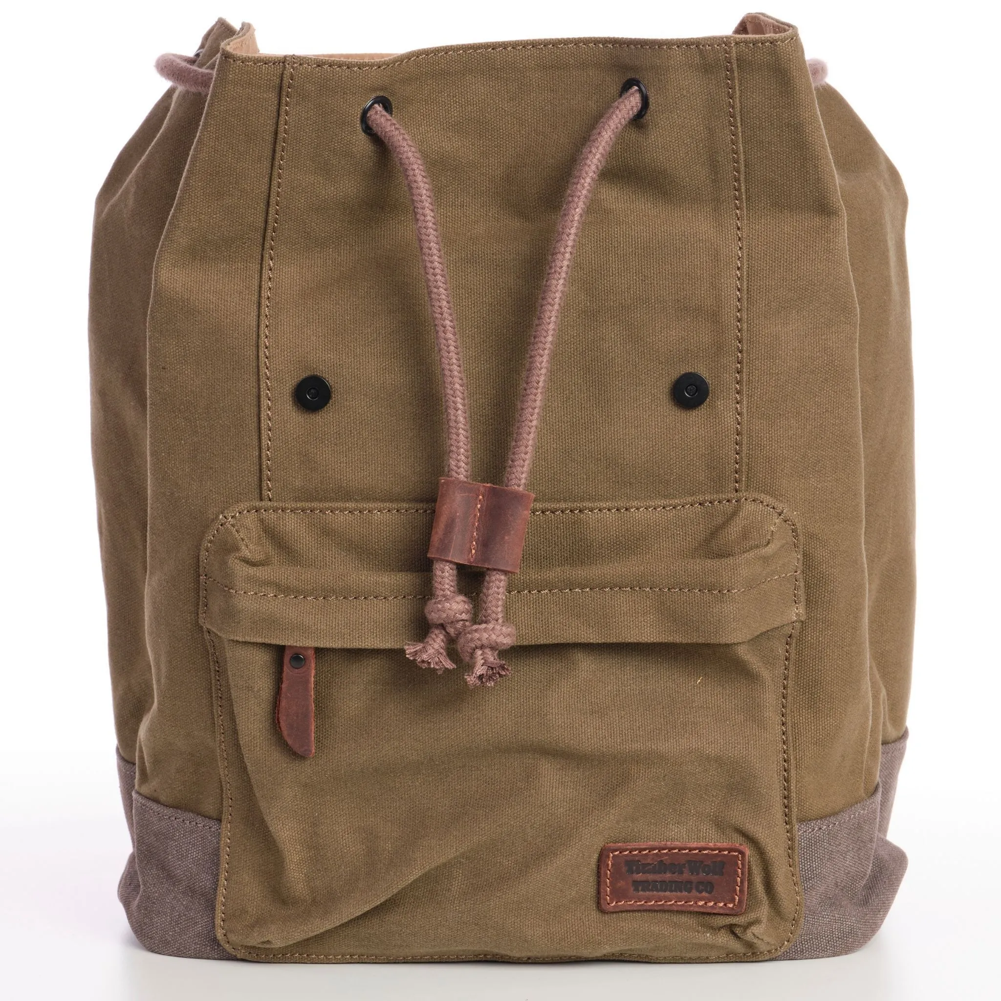 TimberWolf Daypack Vintage Canvas Backpack - Image 16