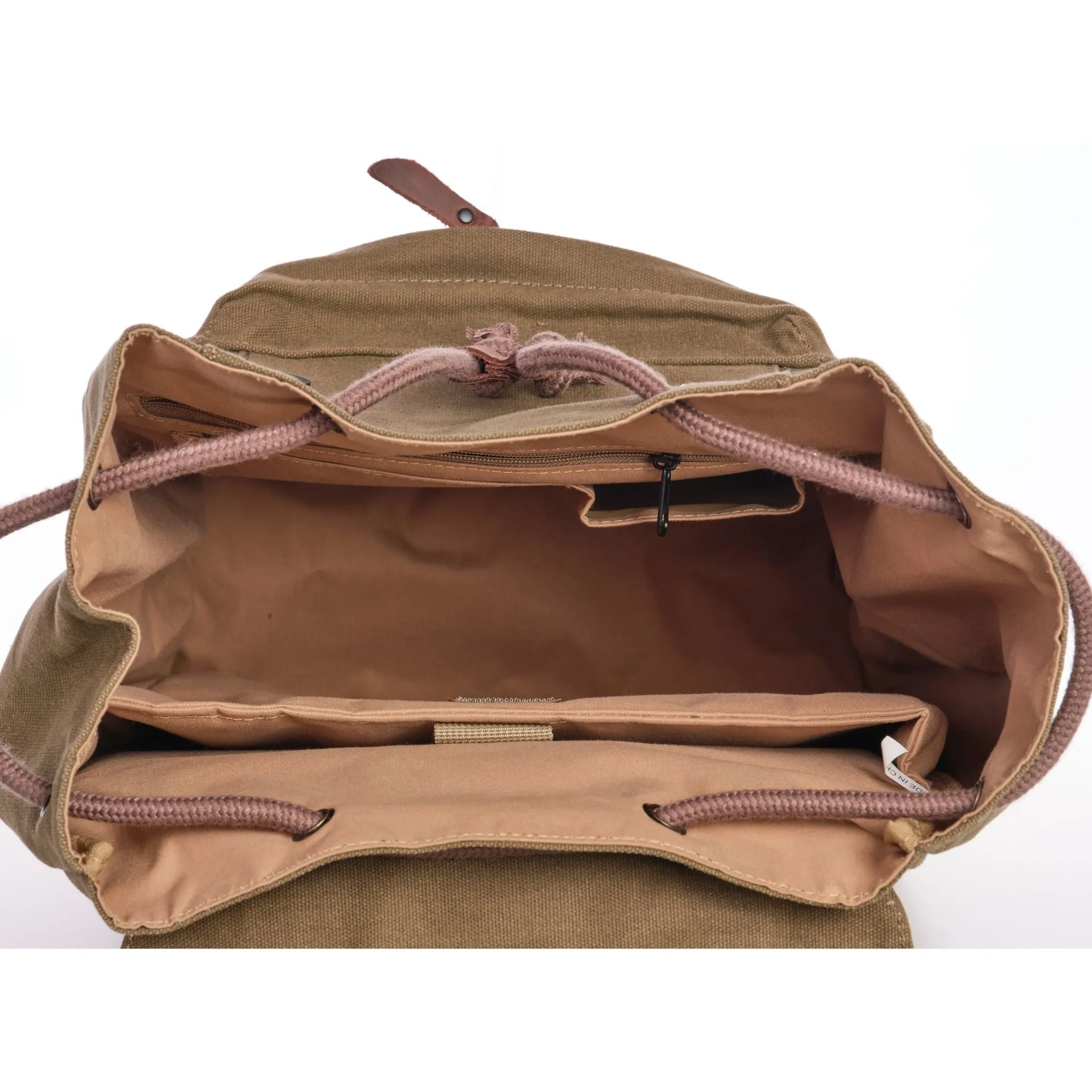 TimberWolf Daypack Vintage Canvas Backpack - Image 18