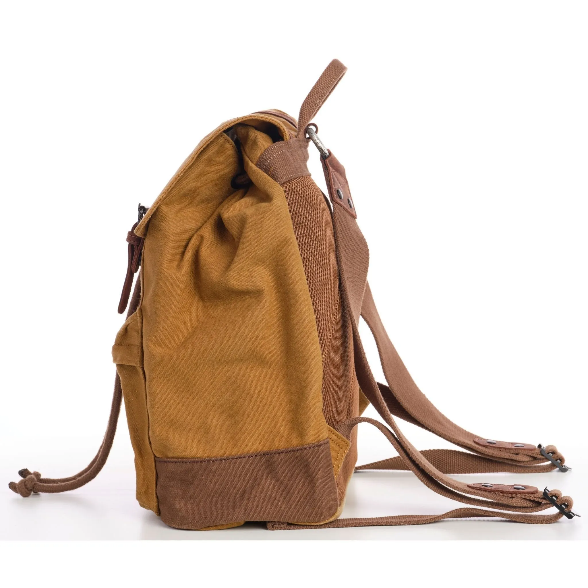 TimberWolf Daypack Vintage Canvas Backpack - Image 3