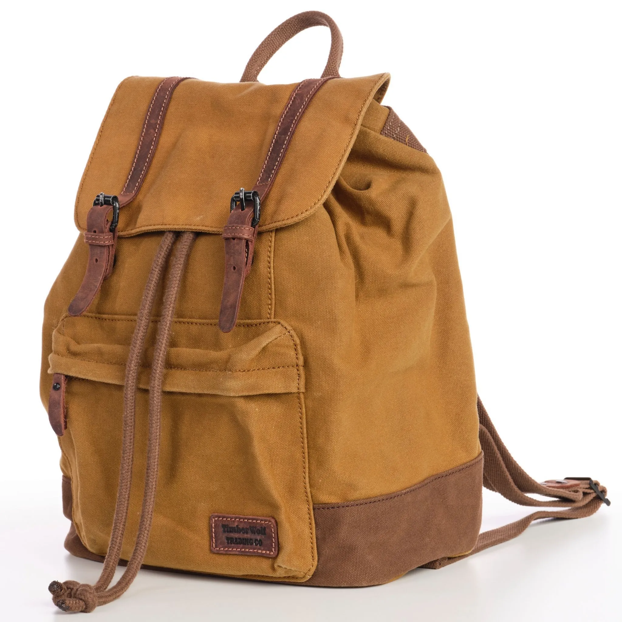 TimberWolf Daypack Vintage Canvas Backpack - Image 6