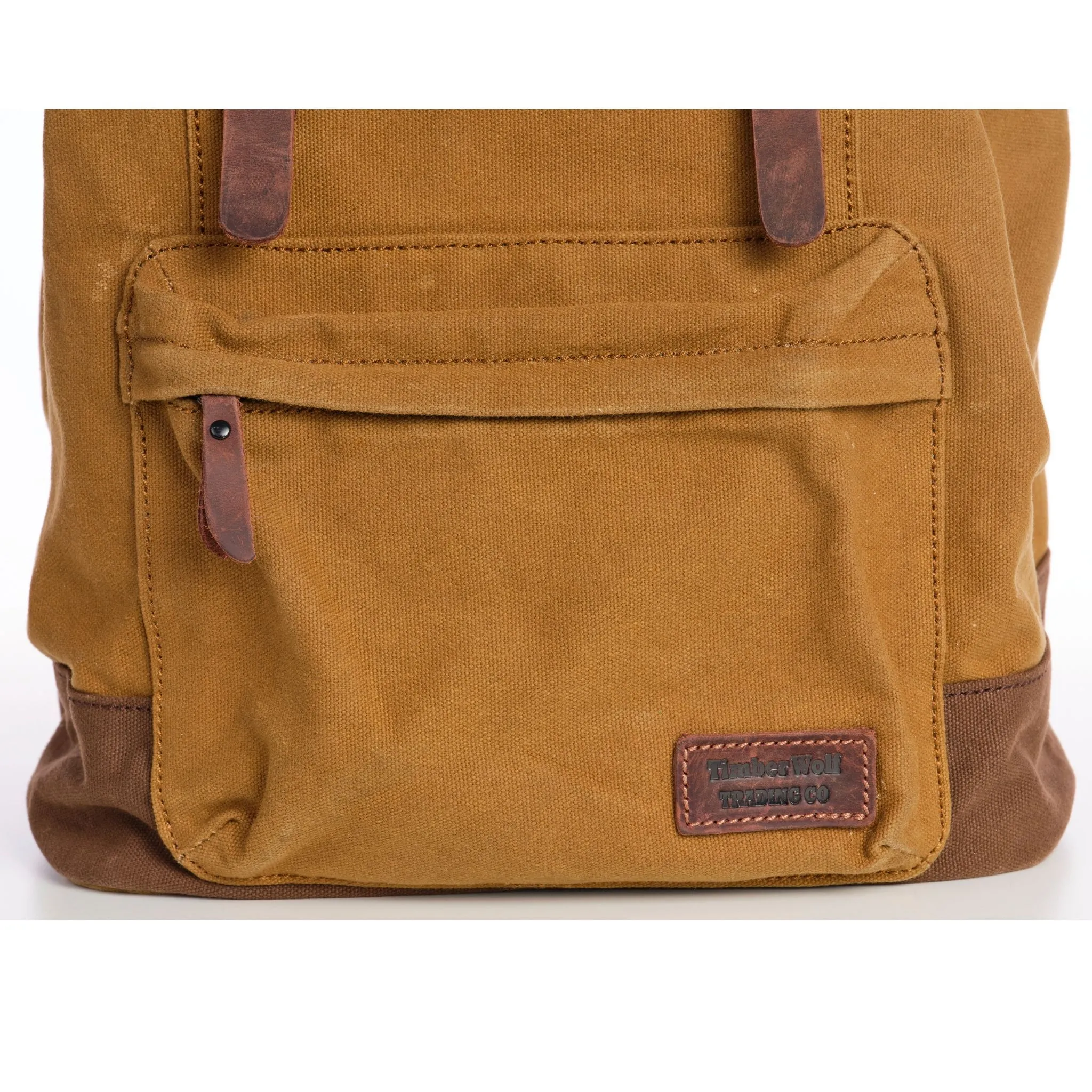 TimberWolf Daypack Vintage Canvas Backpack - Image 7