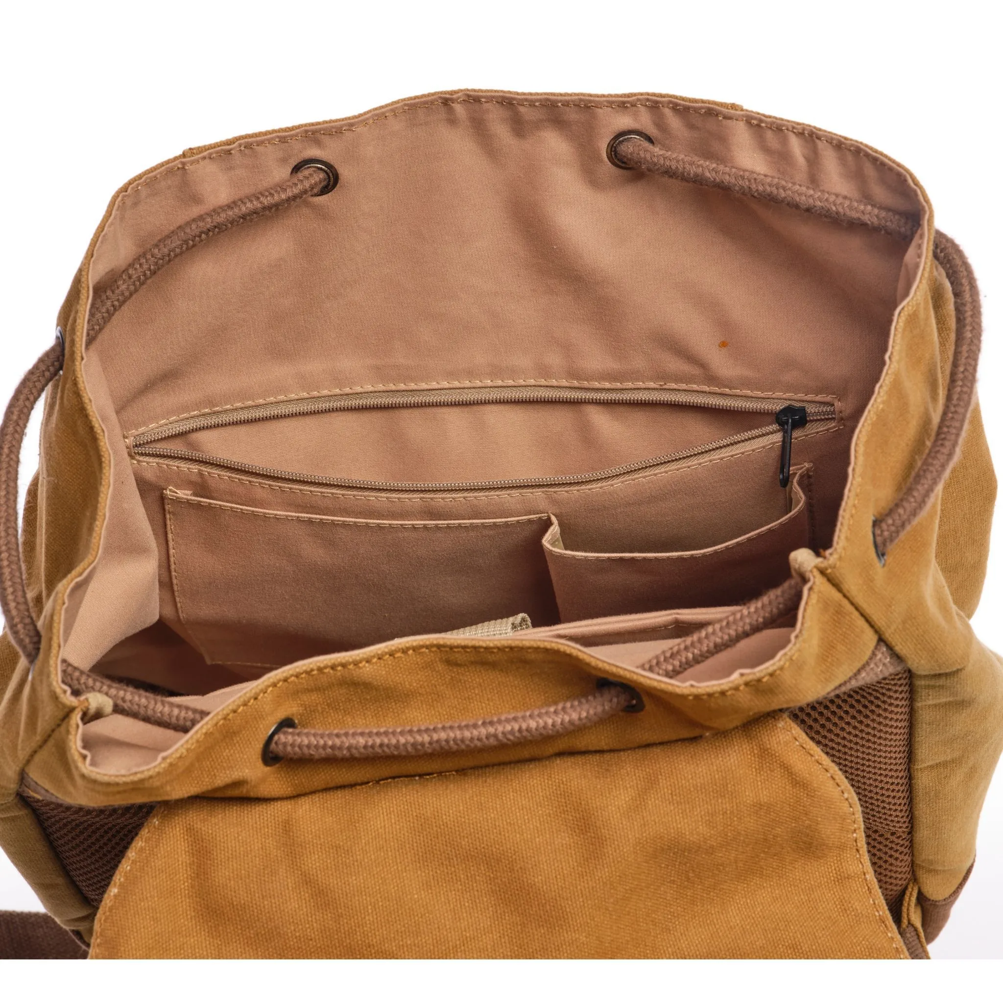 TimberWolf Daypack Vintage Canvas Backpack - Image 8
