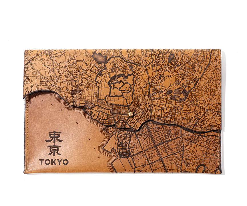 Tokyo Map Clutch | Etched Japan Map
