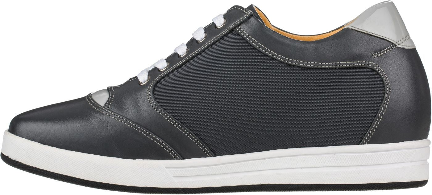 A5327 - 3.2 Inches Taller (Grey) - Men's Sneakers - Image 3