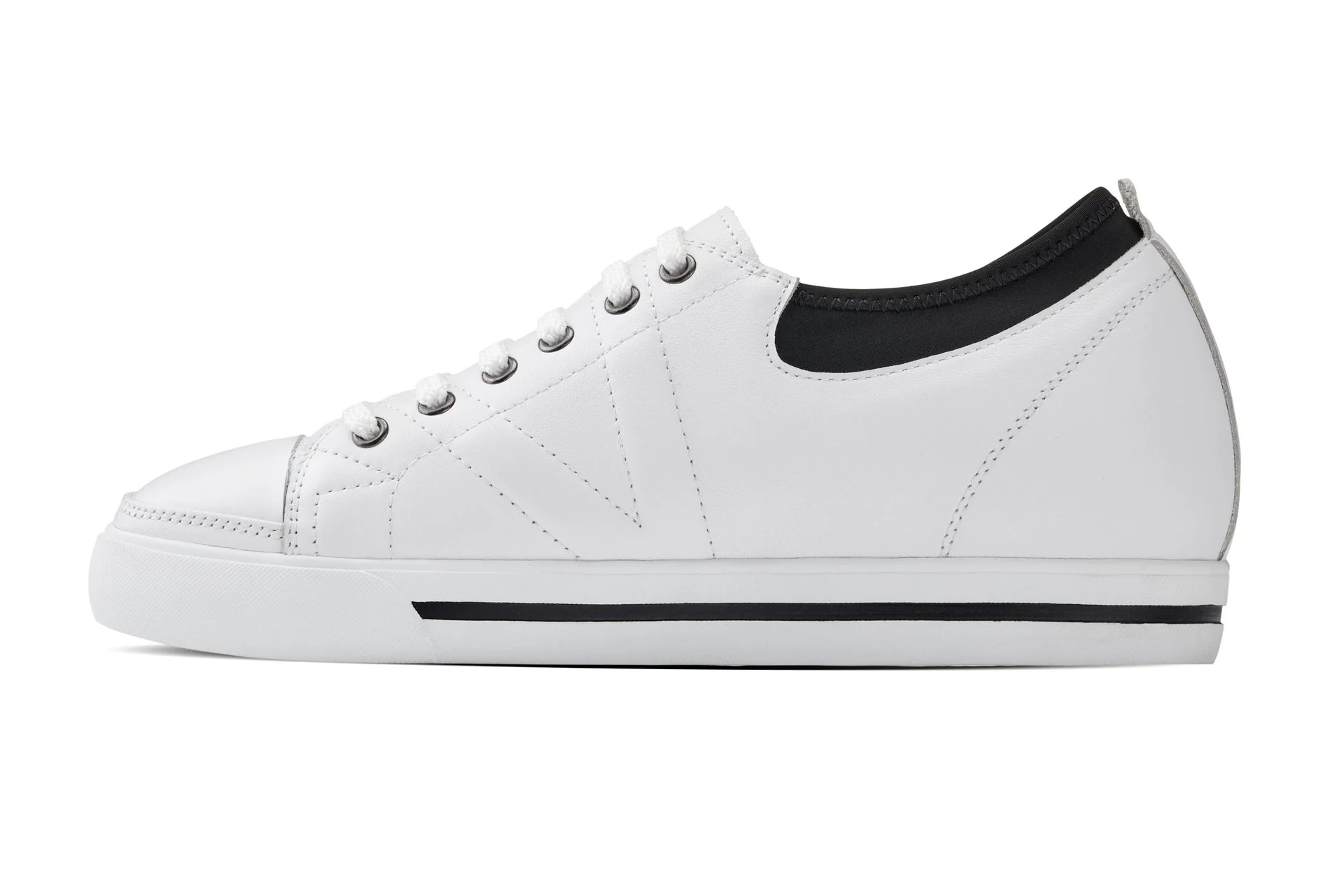 D8171 - 2.4 Inches Taller (White/Black) - Men's Sneakers - Image 3