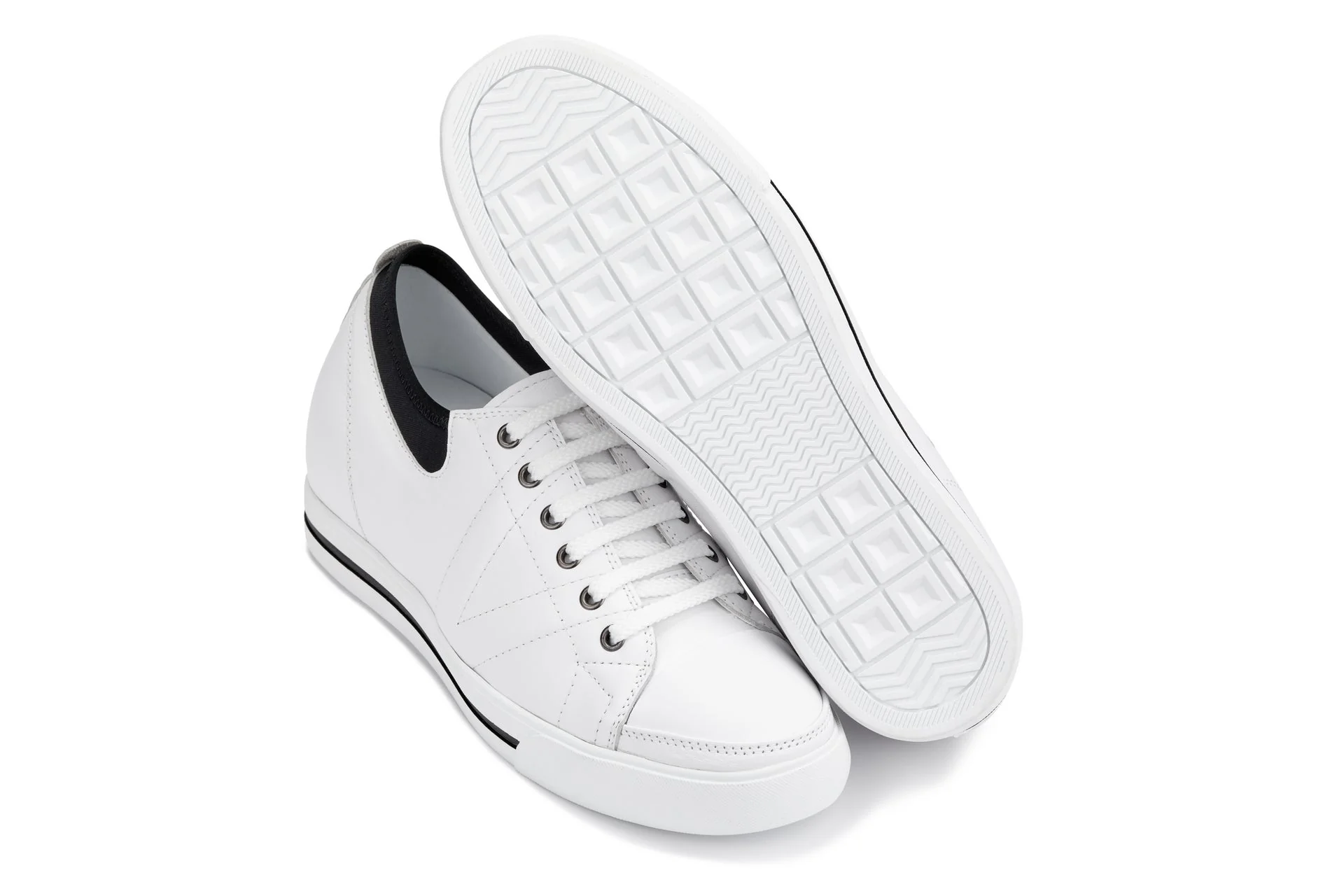 D8171 - 2.4 Inches Taller (White/Black) - Men's Sneakers - Image 6