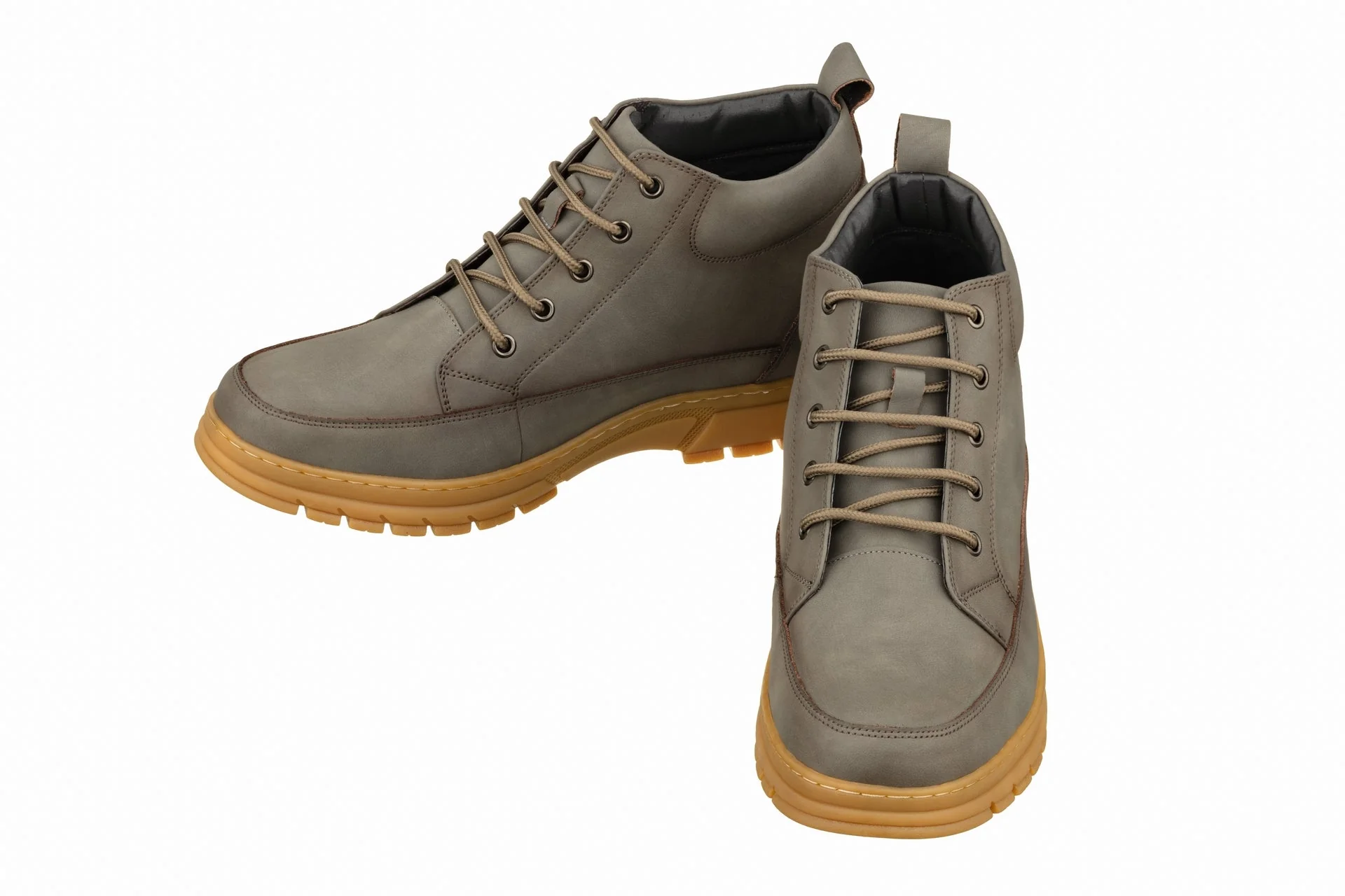 K11551 - 2.8 Inches Taller (Grey) - Casual Hiker Men's Boots - Image 4
