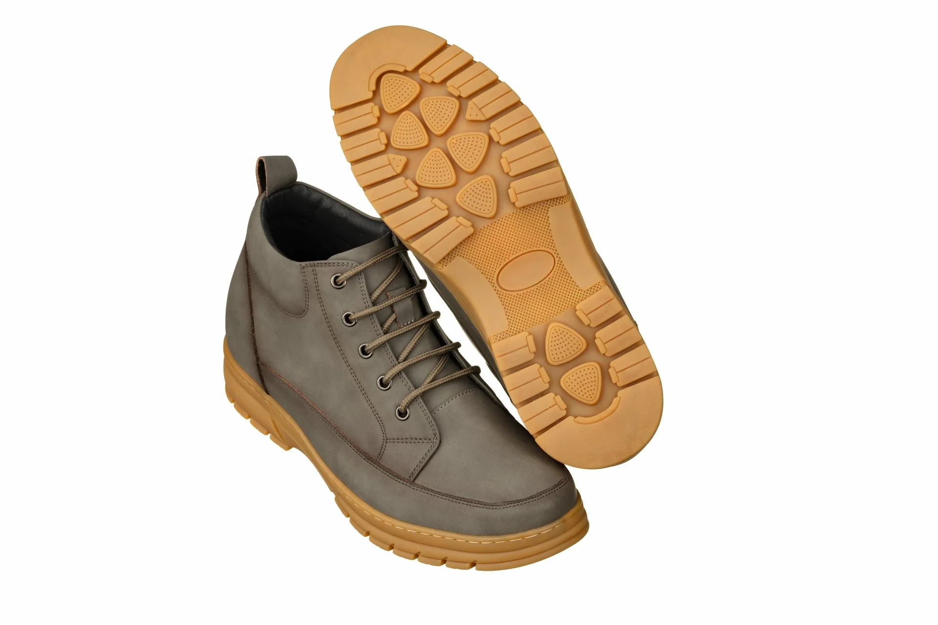K11551 - 2.8 Inches Taller (Grey) - Casual Hiker Men's Boots - Image 5