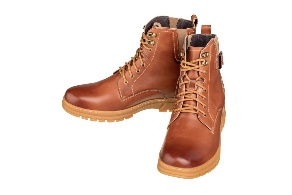 K16205 - 2.8 Inches Taller (Light Brown) - High Top Men's Boots - Image 4