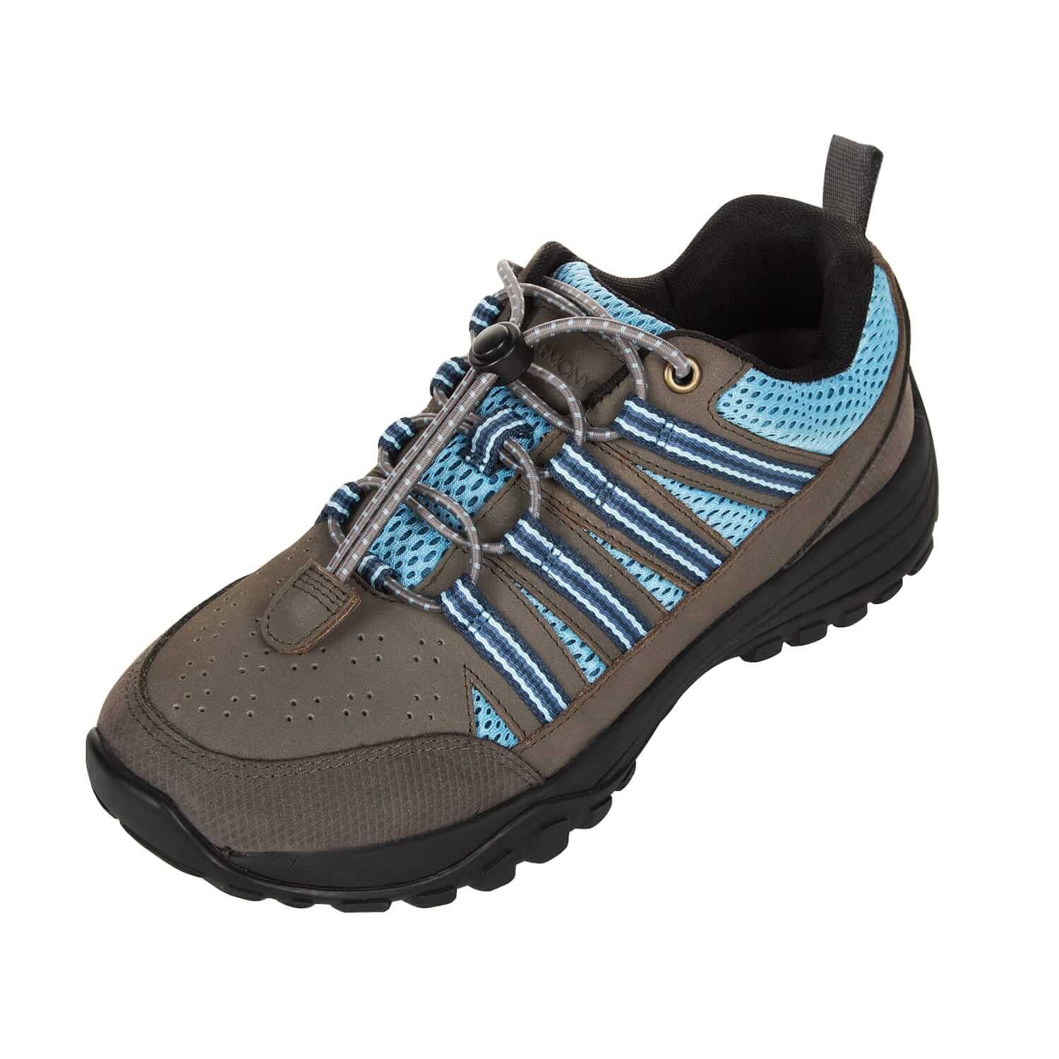 Trail Grounding Shoes • Taylor Grey Nubuck & Blue Mesh - Image 4