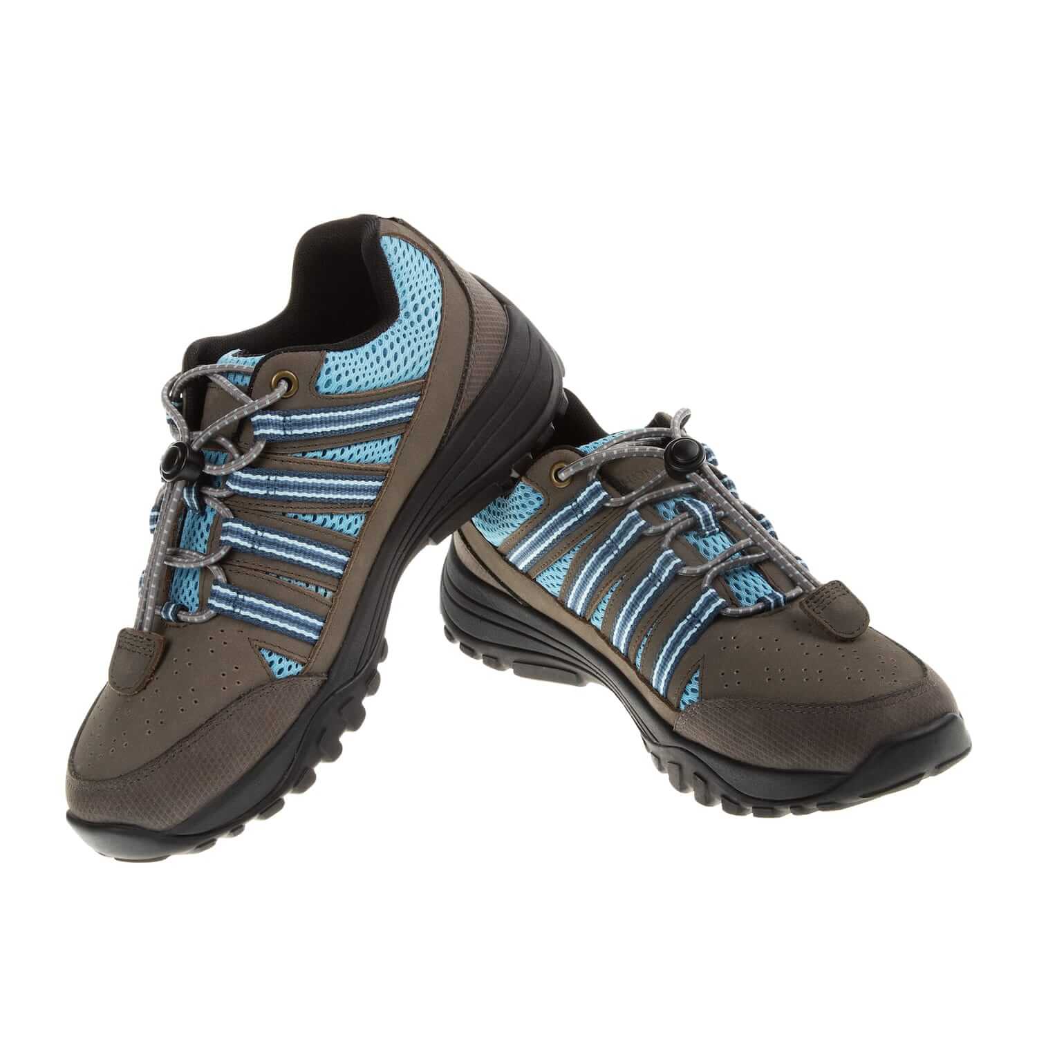 Trail Grounding Shoes • Taylor Grey Nubuck & Blue Mesh - Image 8
