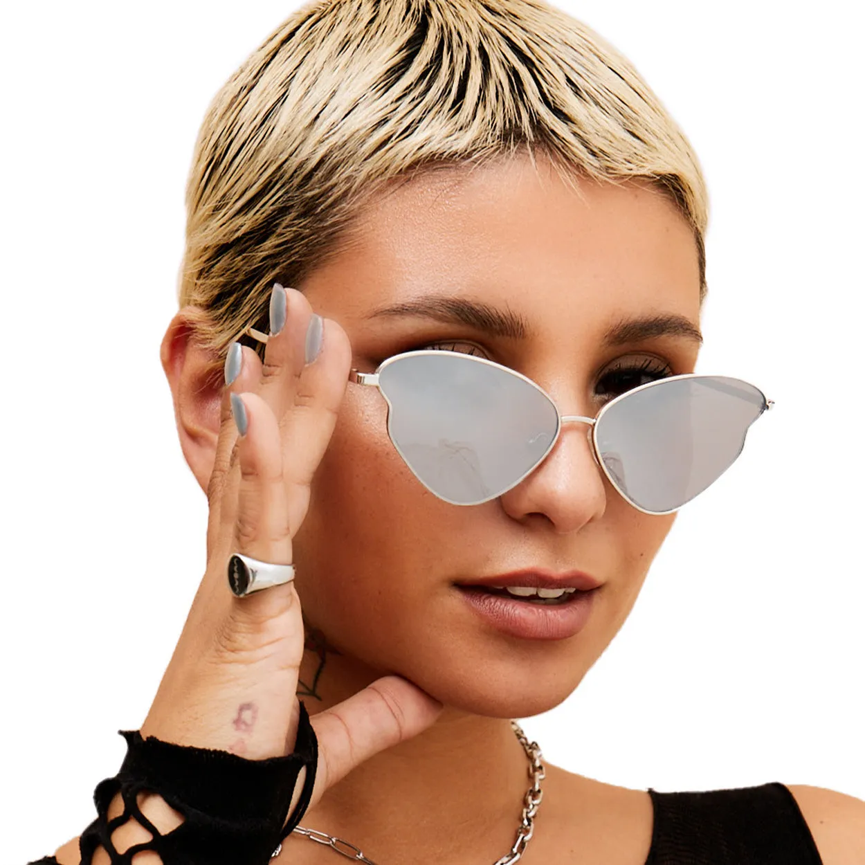 Transformation Sunglasses - Silver - Image 3