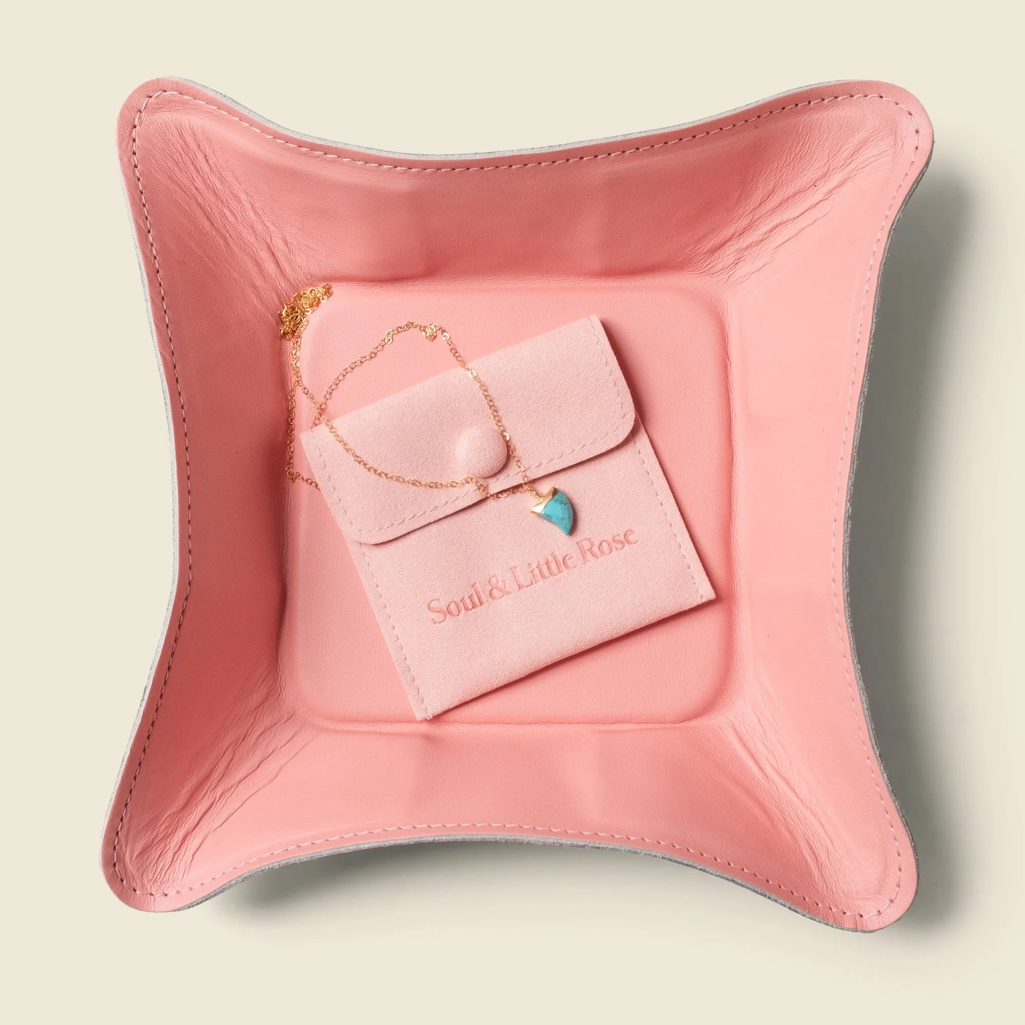 Travel Valet Tray - Pink - Image 3