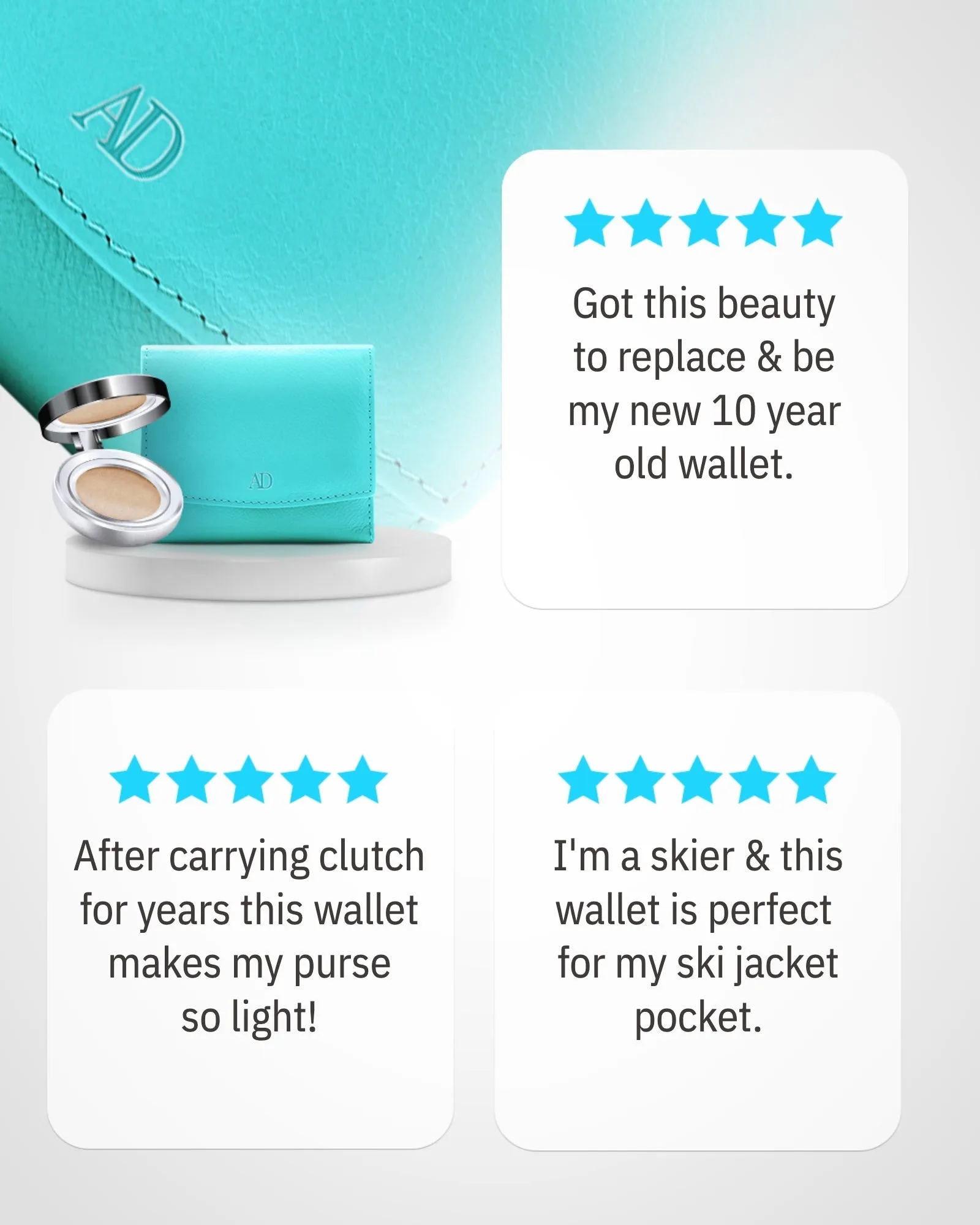 Trifold Coin Wallet with ID Window - Image 12