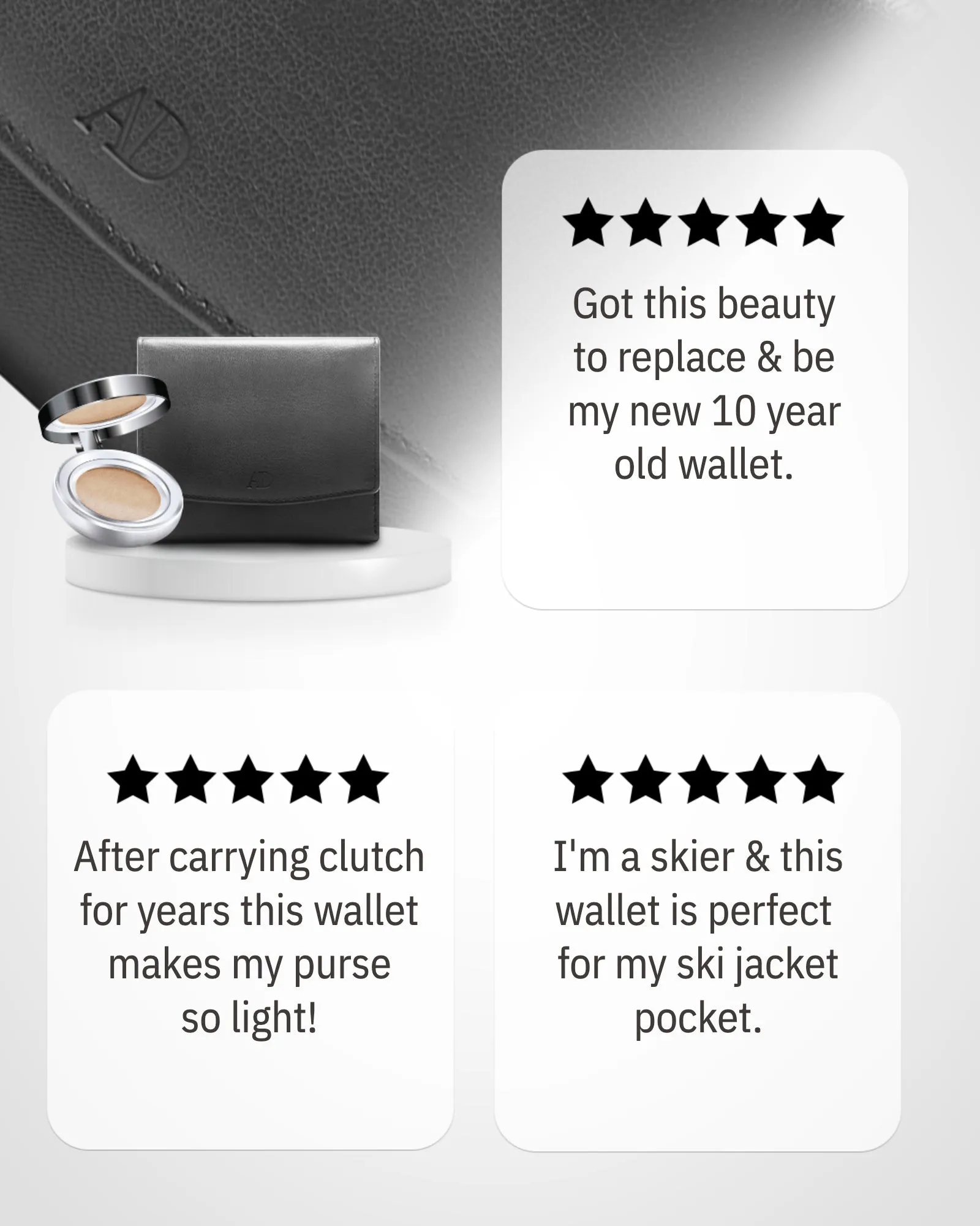 Trifold Coin Wallet with ID Window - Image 24