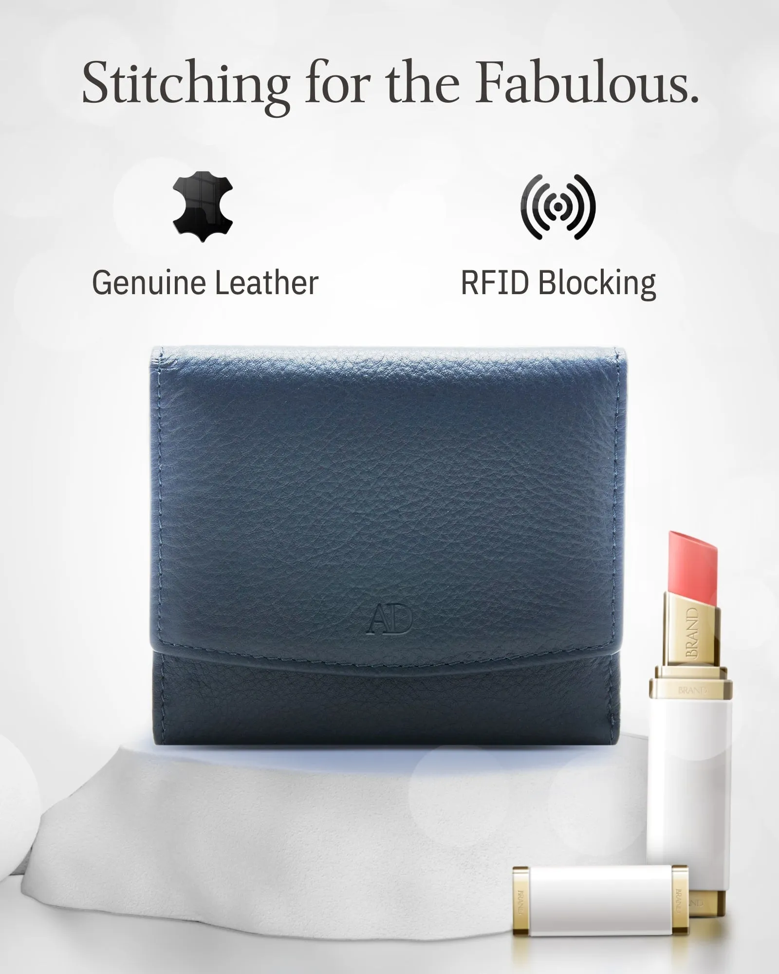 Trifold Coin Wallet with ID Window - Image 27