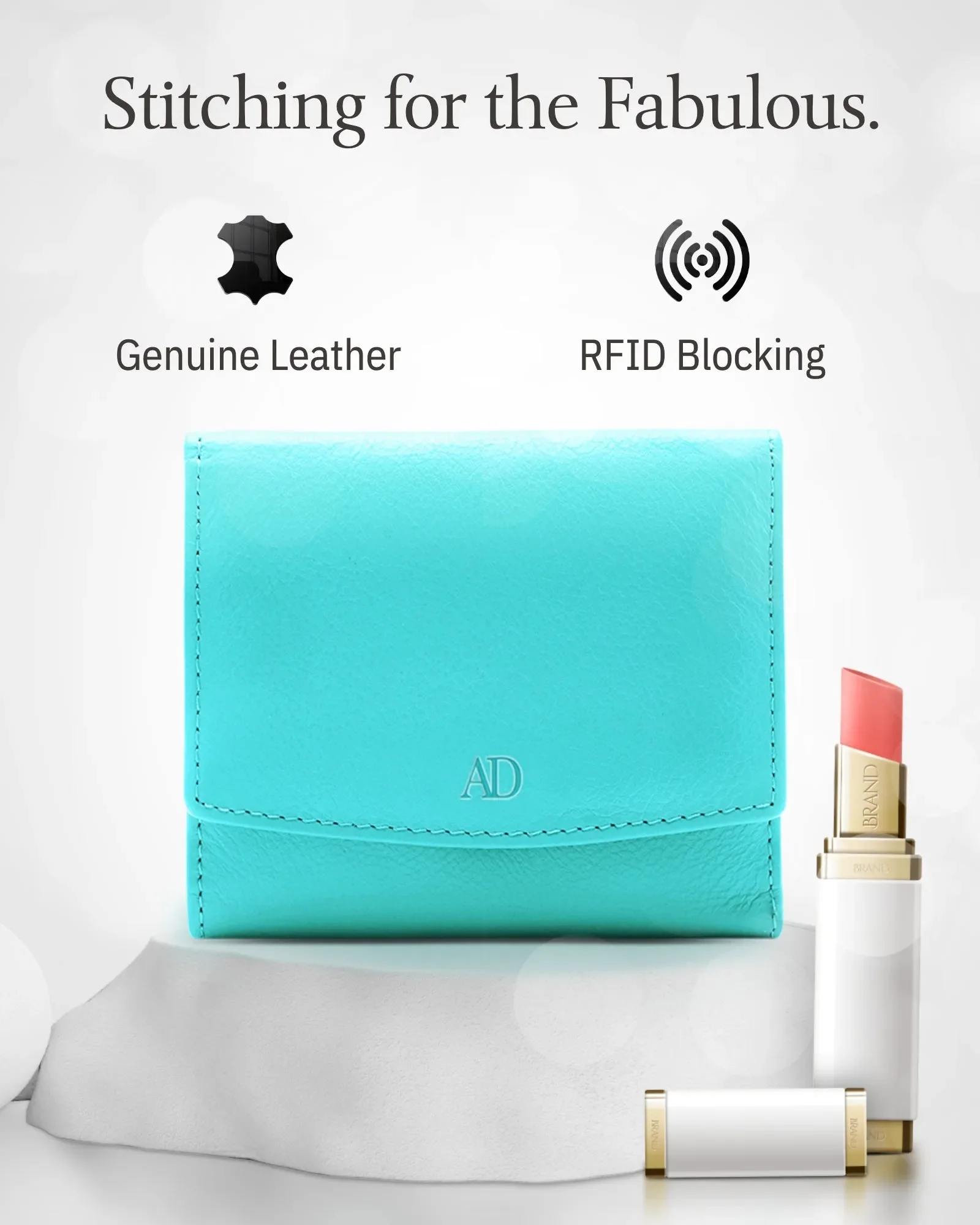 Trifold Coin Wallet with ID Window - Image 9