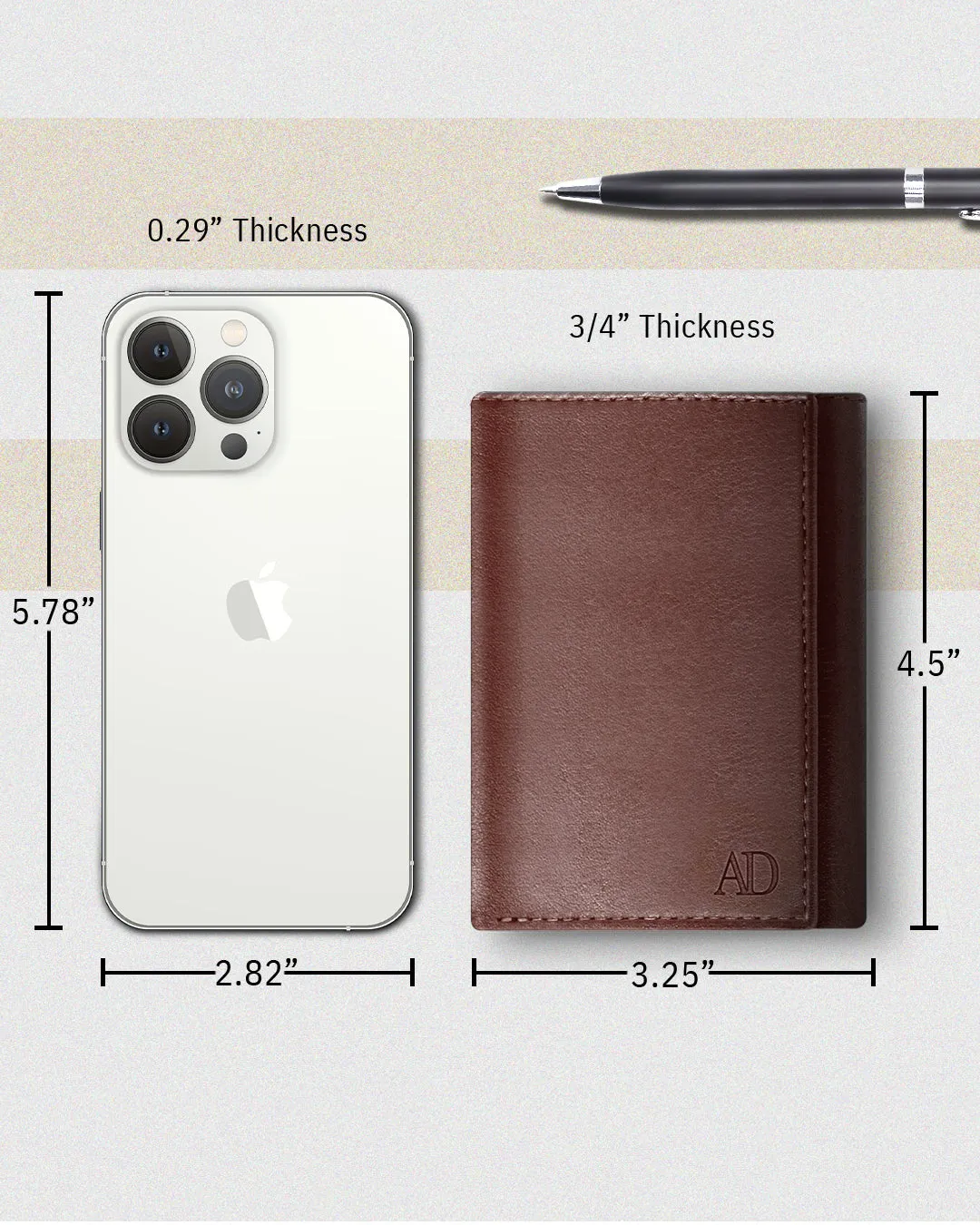 Trifold Wallet With ID Window - Image 13
