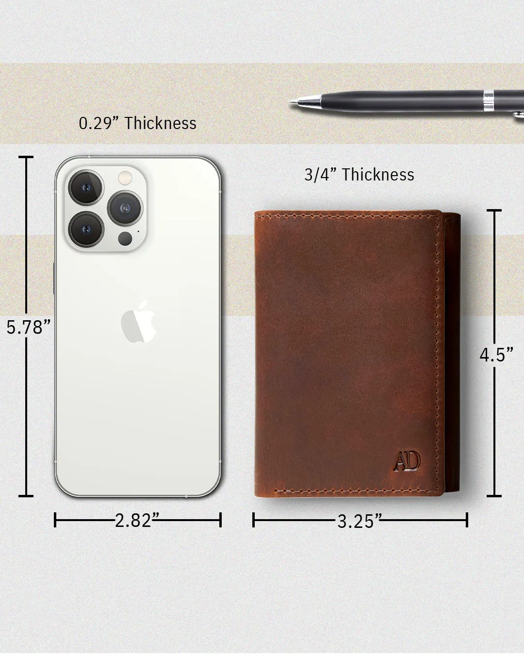 Trifold Wallet With ID Window - Image 19
