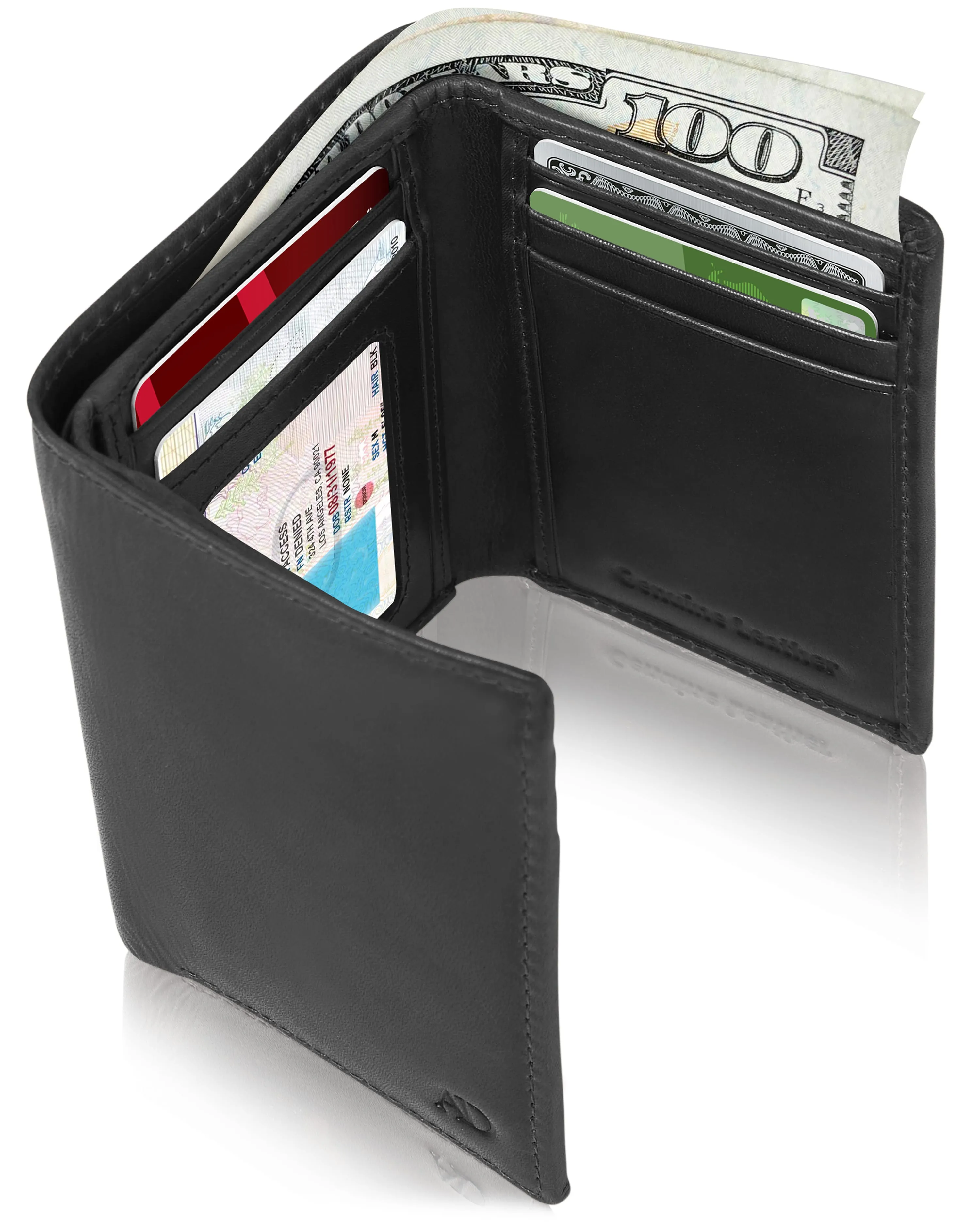 Trifold Wallet With ID Window - Image 21