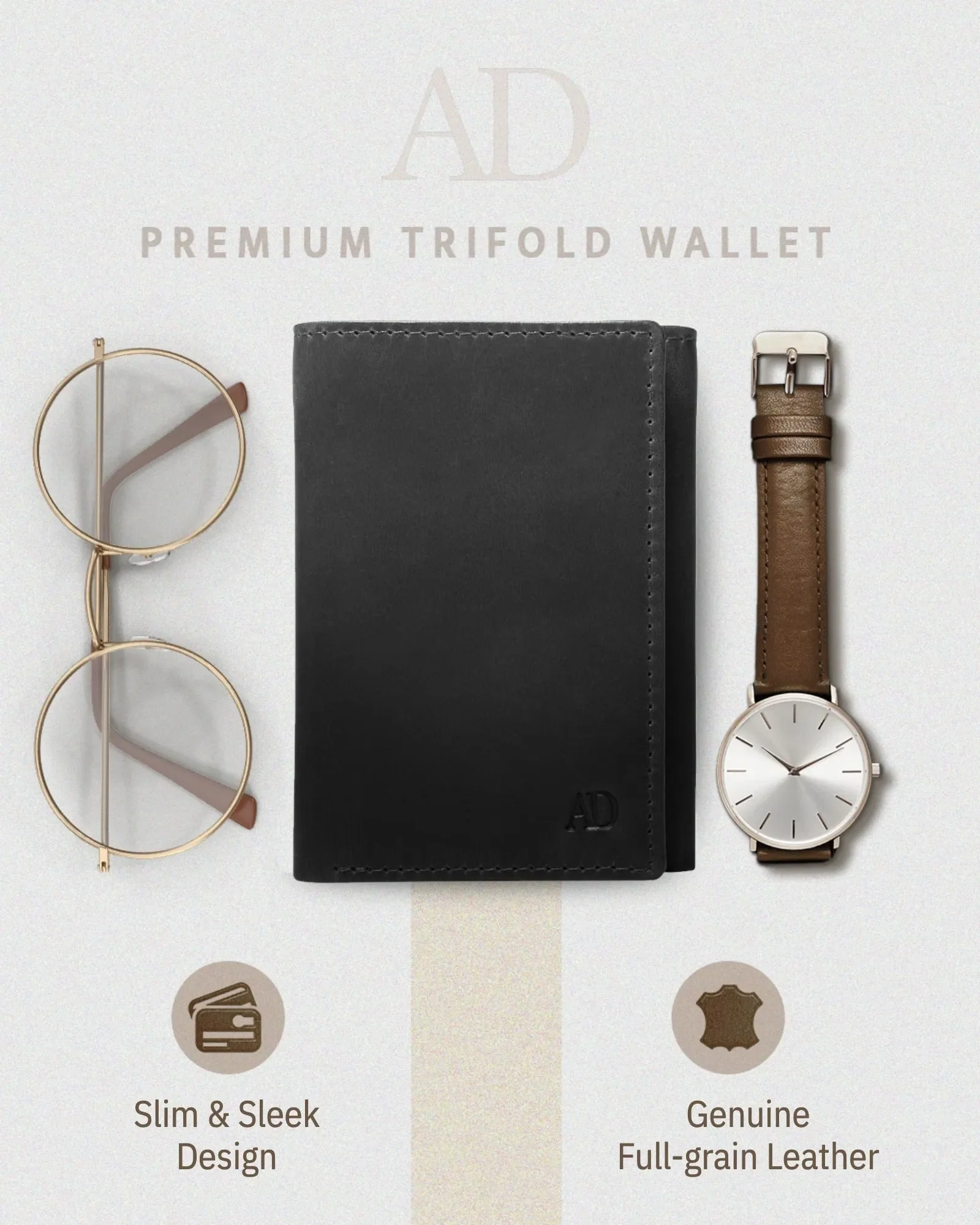 Trifold Wallet With ID Window - Image 22