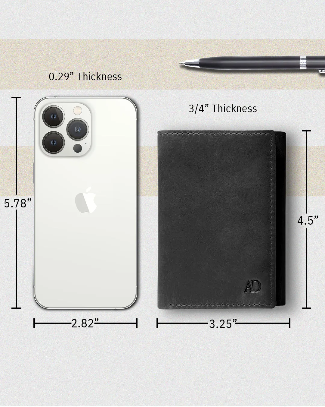 Trifold Wallet With ID Window - Image 23