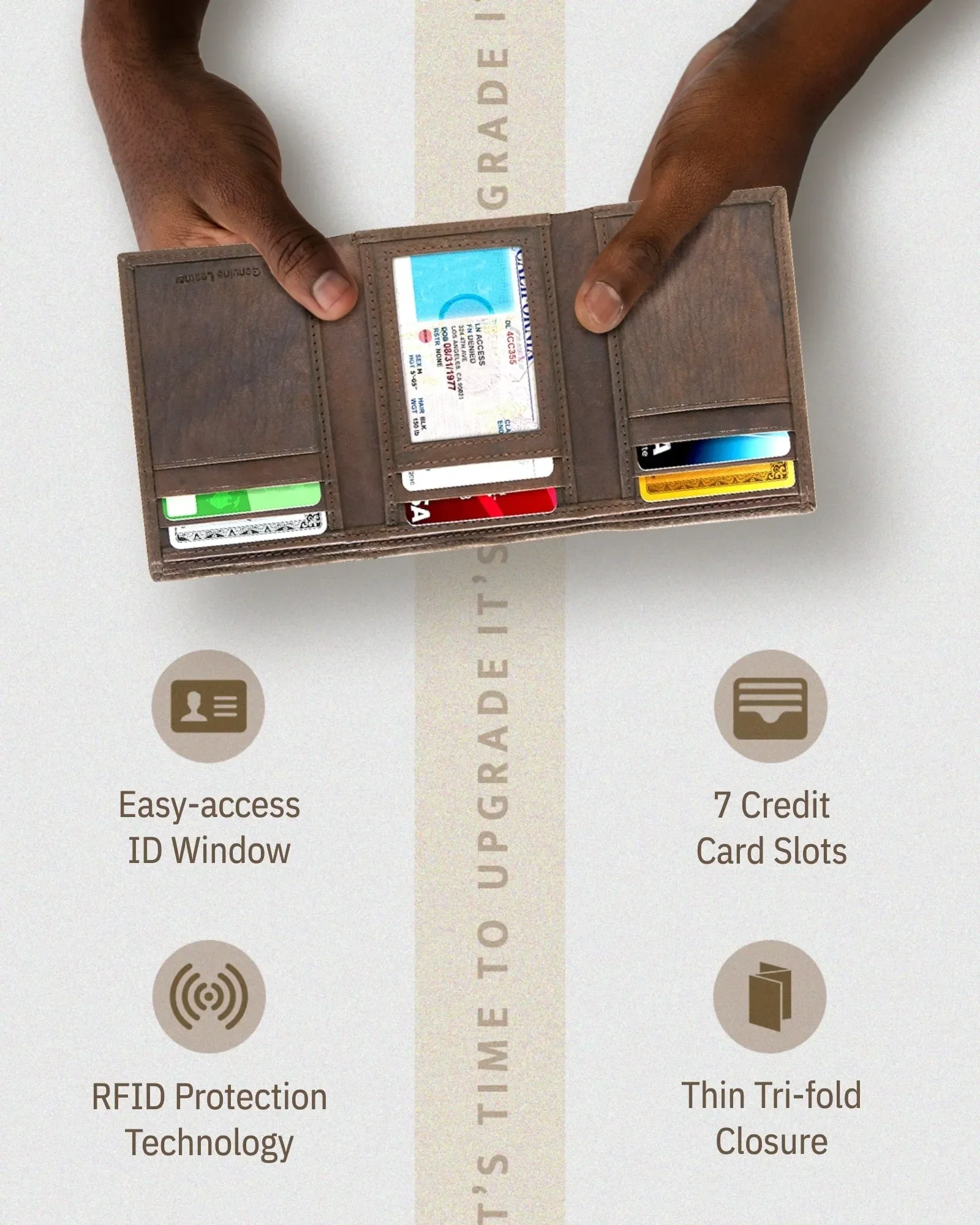 Trifold Wallet With ID Window - Image 50