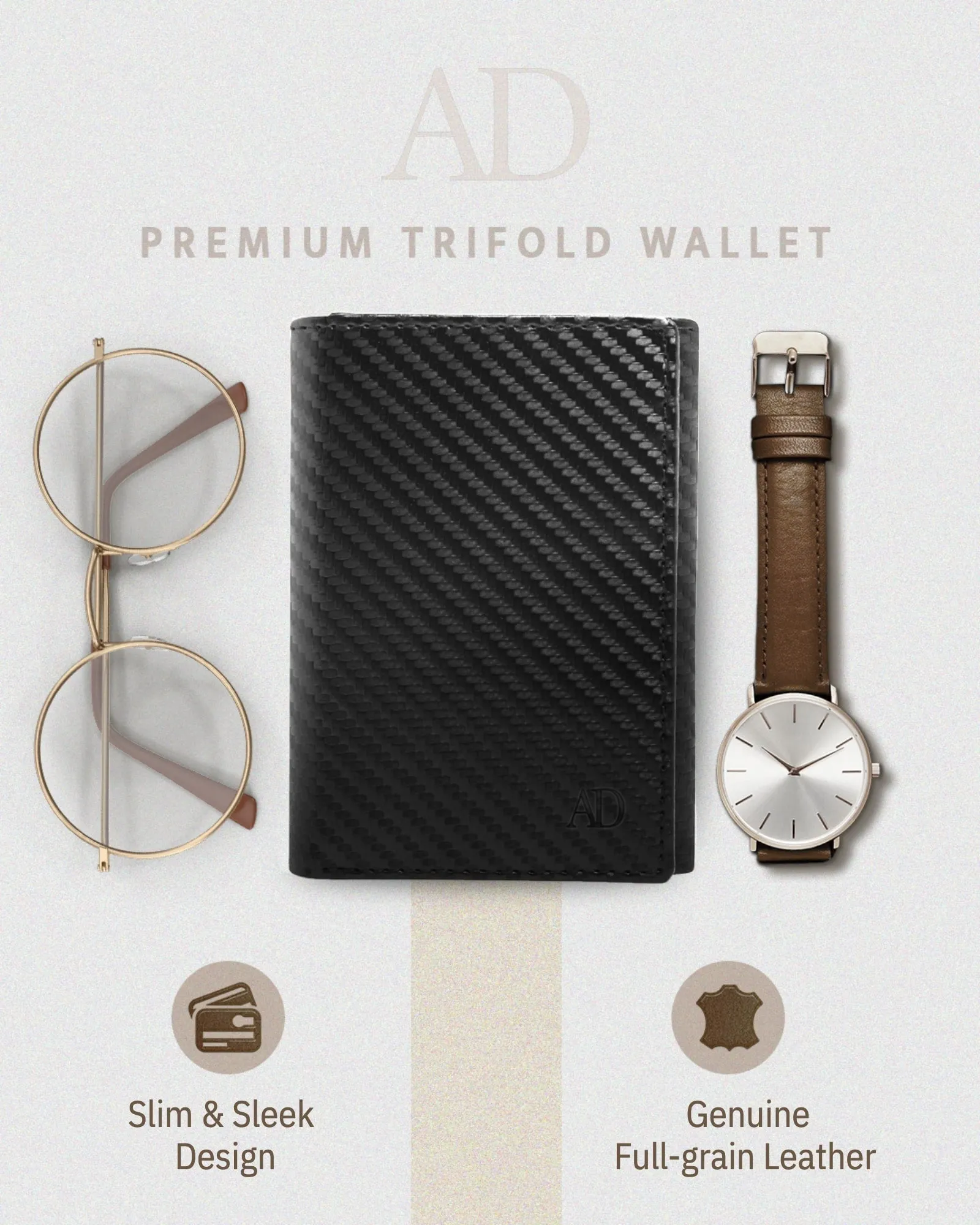 Trifold Wallet With ID Window - Image 7