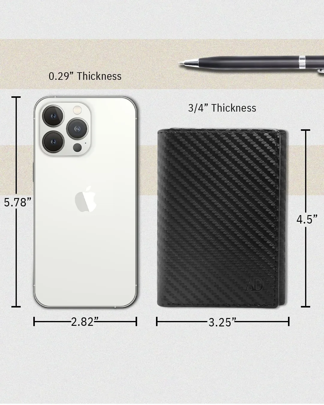 Trifold Wallet With ID Window - Image 9