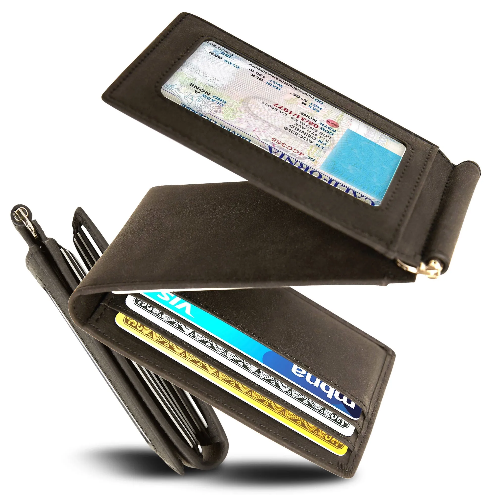 Trifold Wallet With Removable Money Clip - Image 19