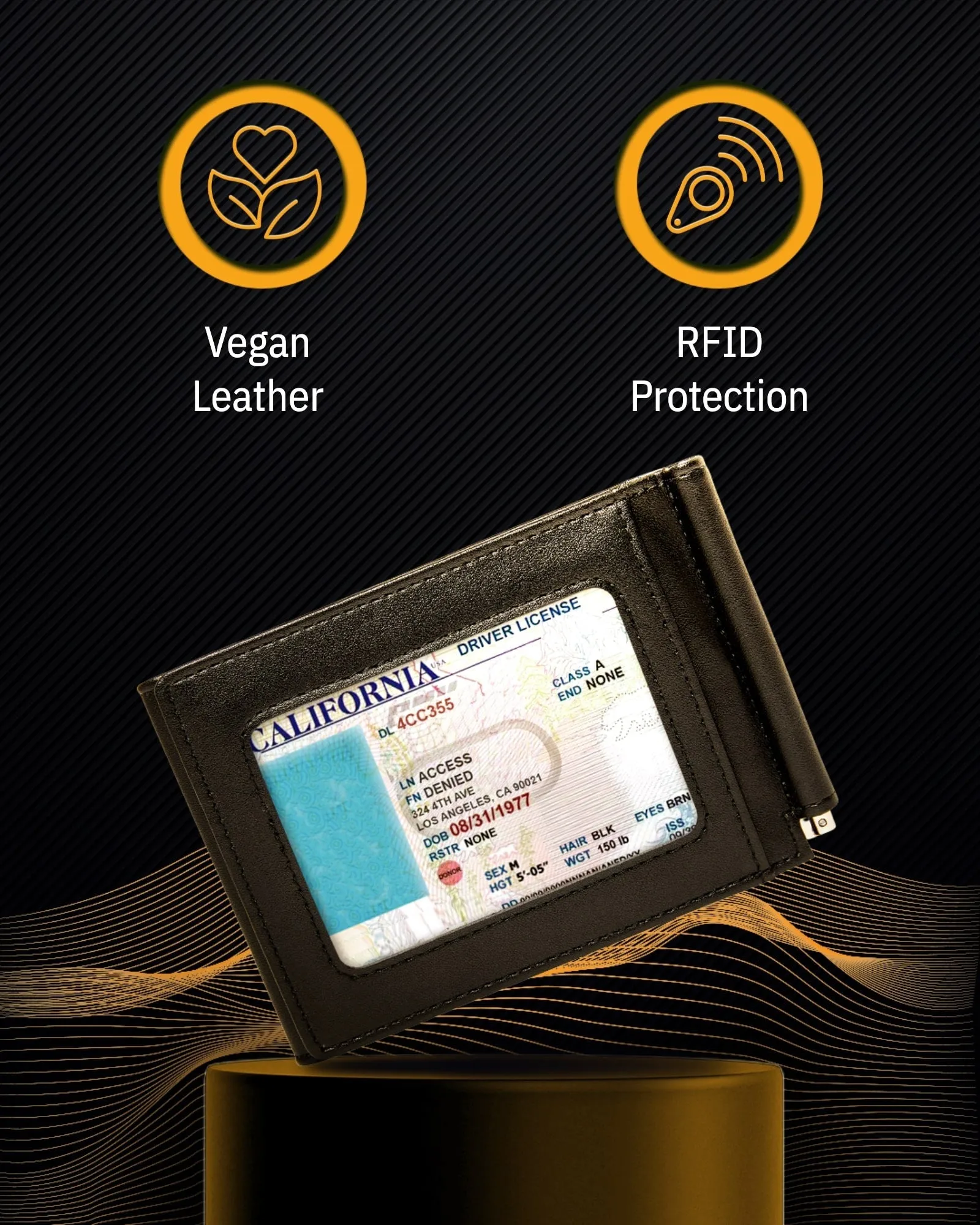 Trifold Wallet With Removable Money Clip - Image 2