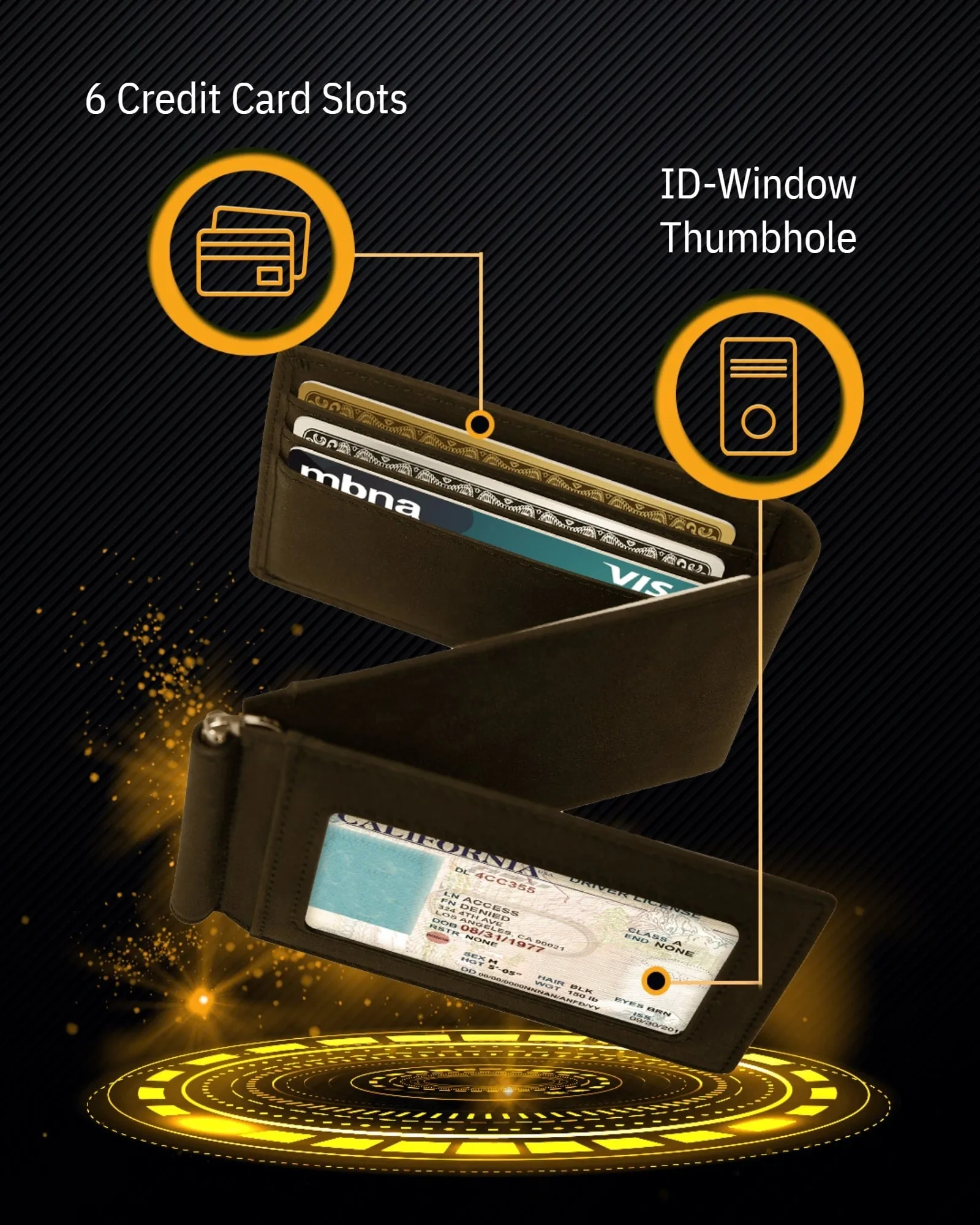 Trifold Wallet With Removable Money Clip - Image 21