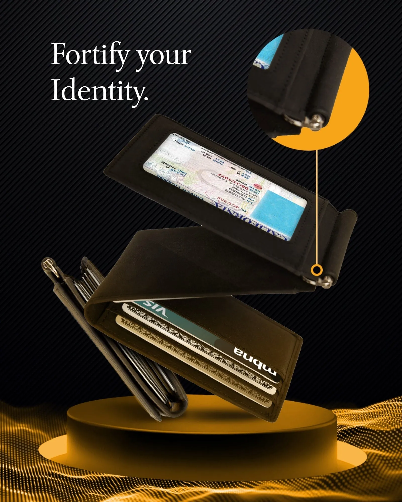Trifold Wallet With Removable Money Clip - Image 22