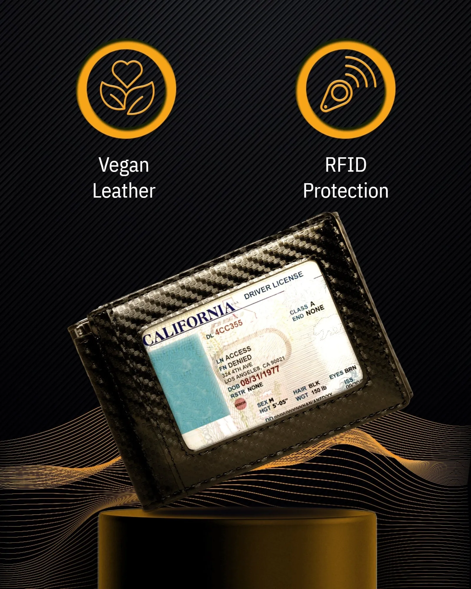 Trifold Wallet With Removable Money Clip - Image 8
