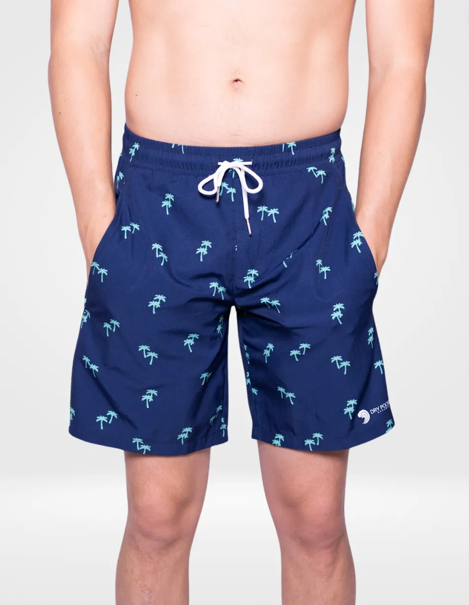 Tropical Trees - Waterproof Swim Shorts With A Waterproof Pocket - Image 2
