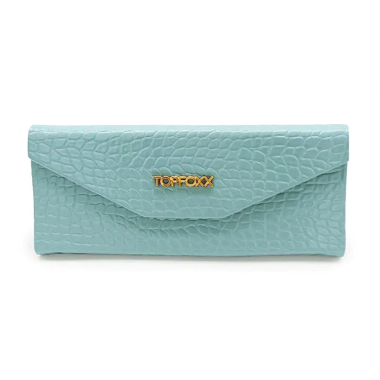 Turquoise Faux Croco Hard Case - Image 4
