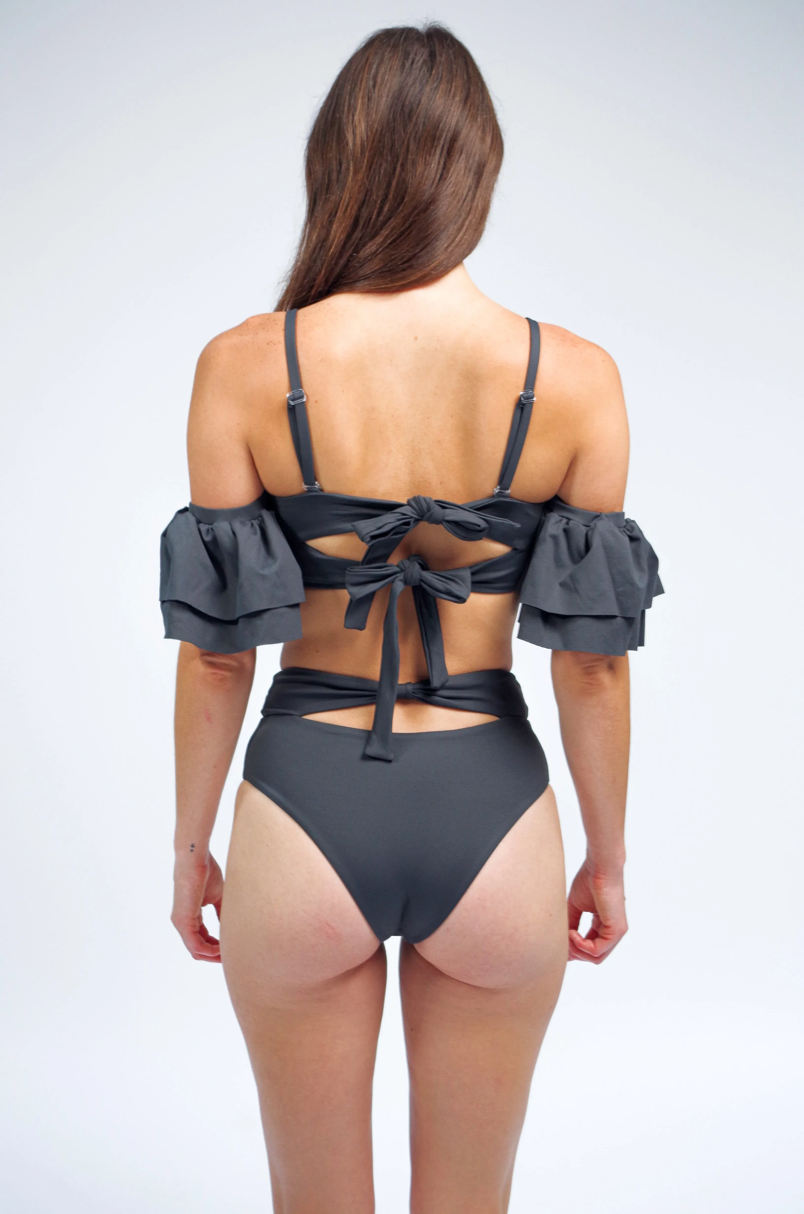 Ty Cutout Bikini Top with Ruffle Sleeves - Image 5