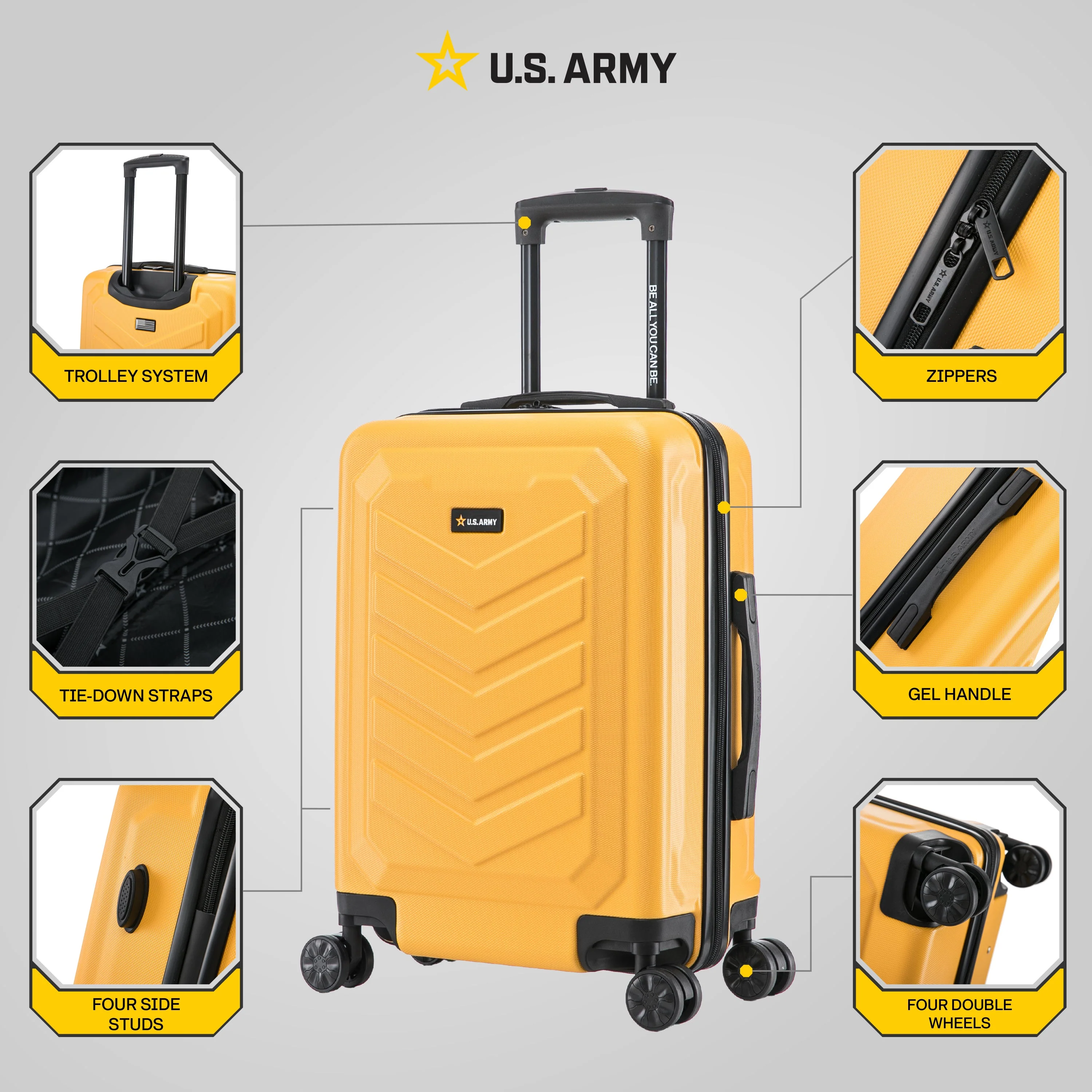 U.S. ARMY FOX 20" Carry-On Suitcase - Image 29