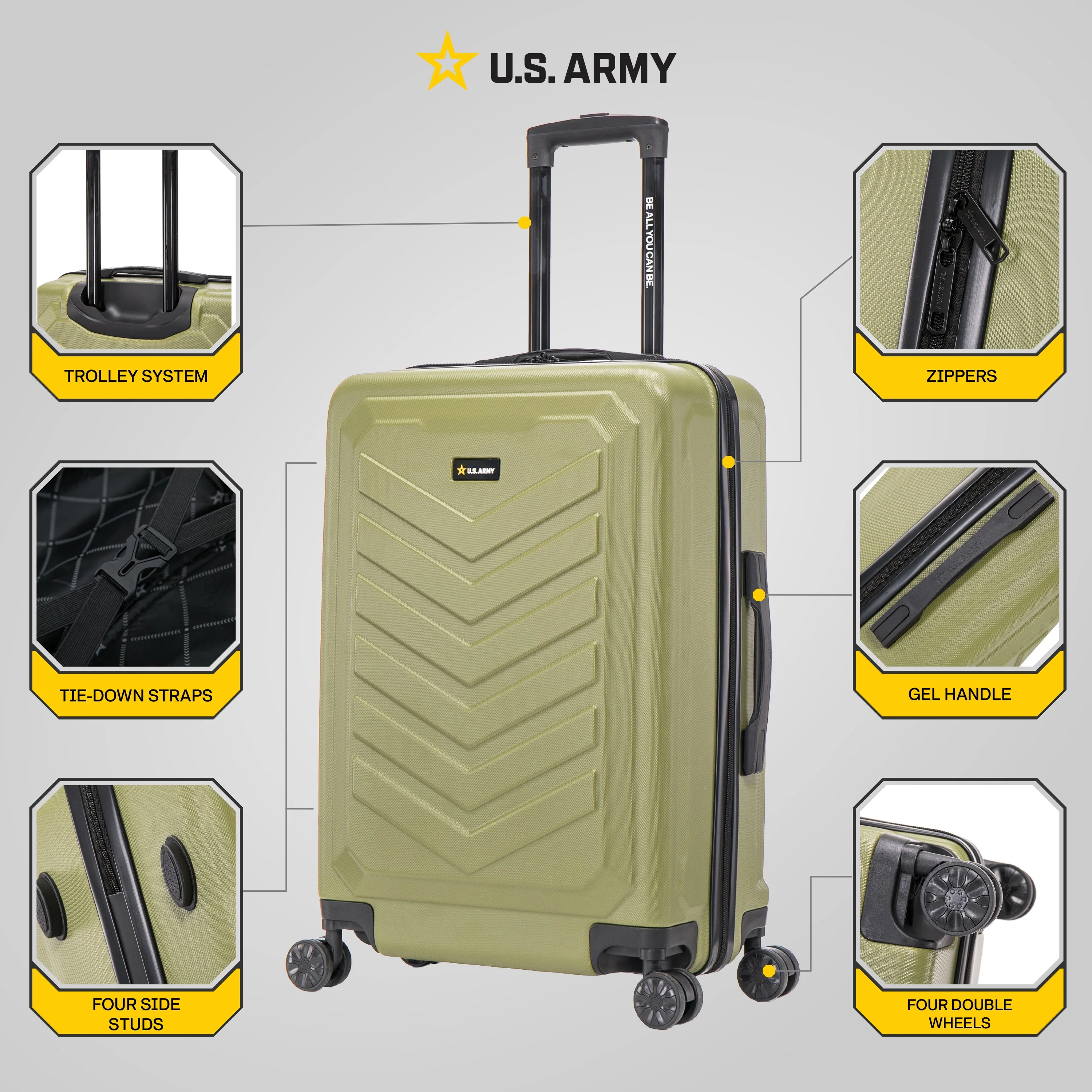 U.S. ARMY FOX 24" Medium Suitcase - Image 12