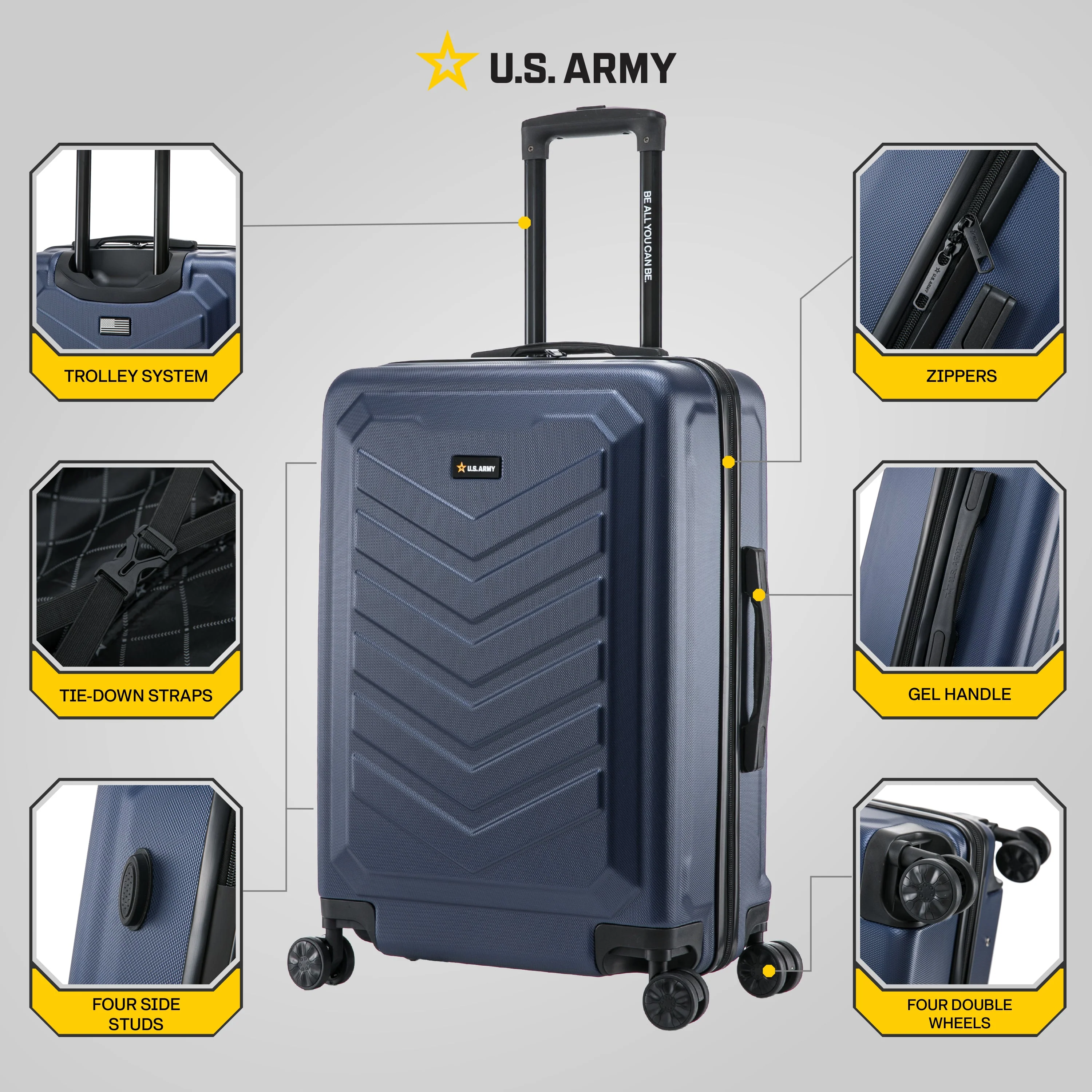 U.S. ARMY FOX 24" Medium Suitcase - Image 3