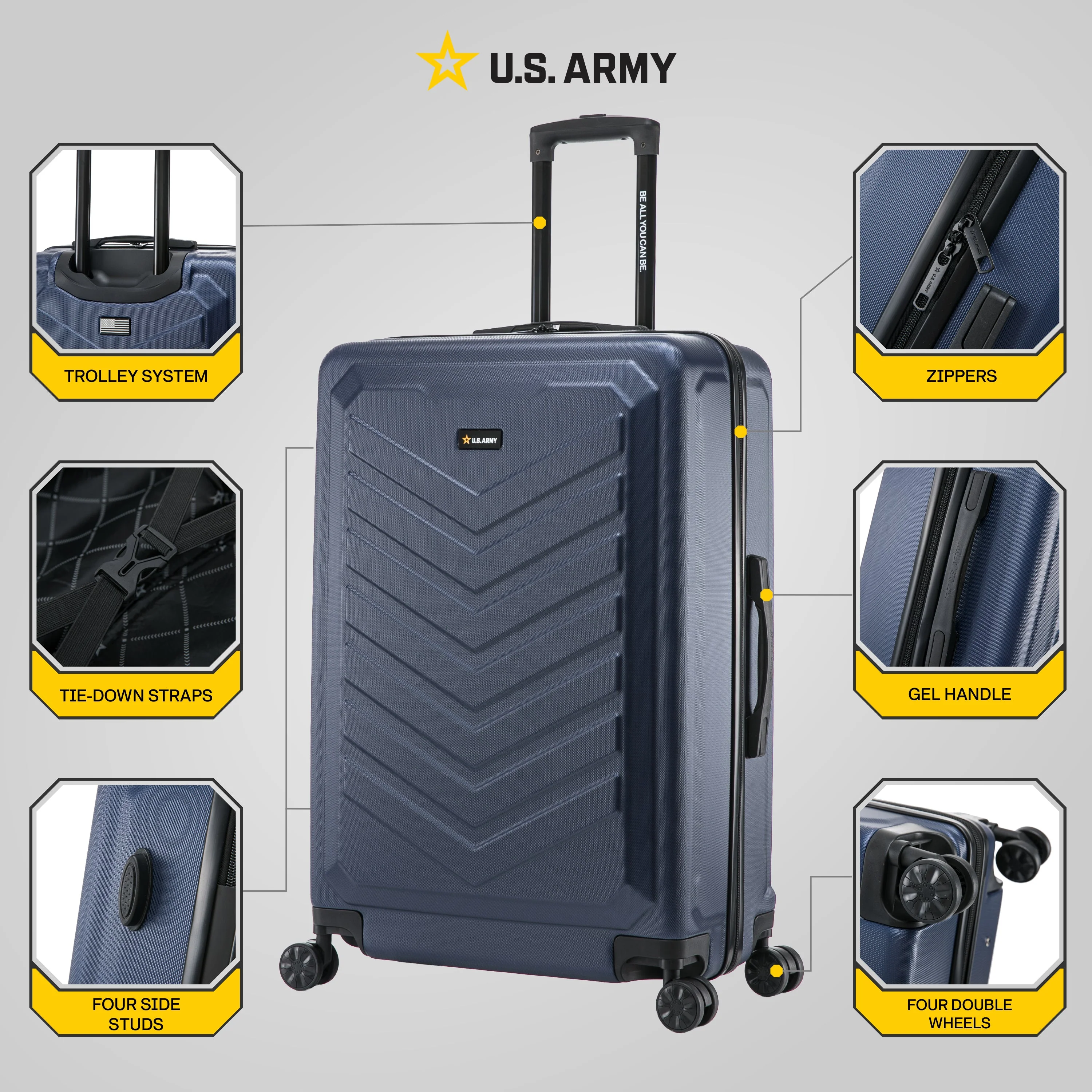 U.S. ARMY FOX 28" Large Suitcase - Image 12