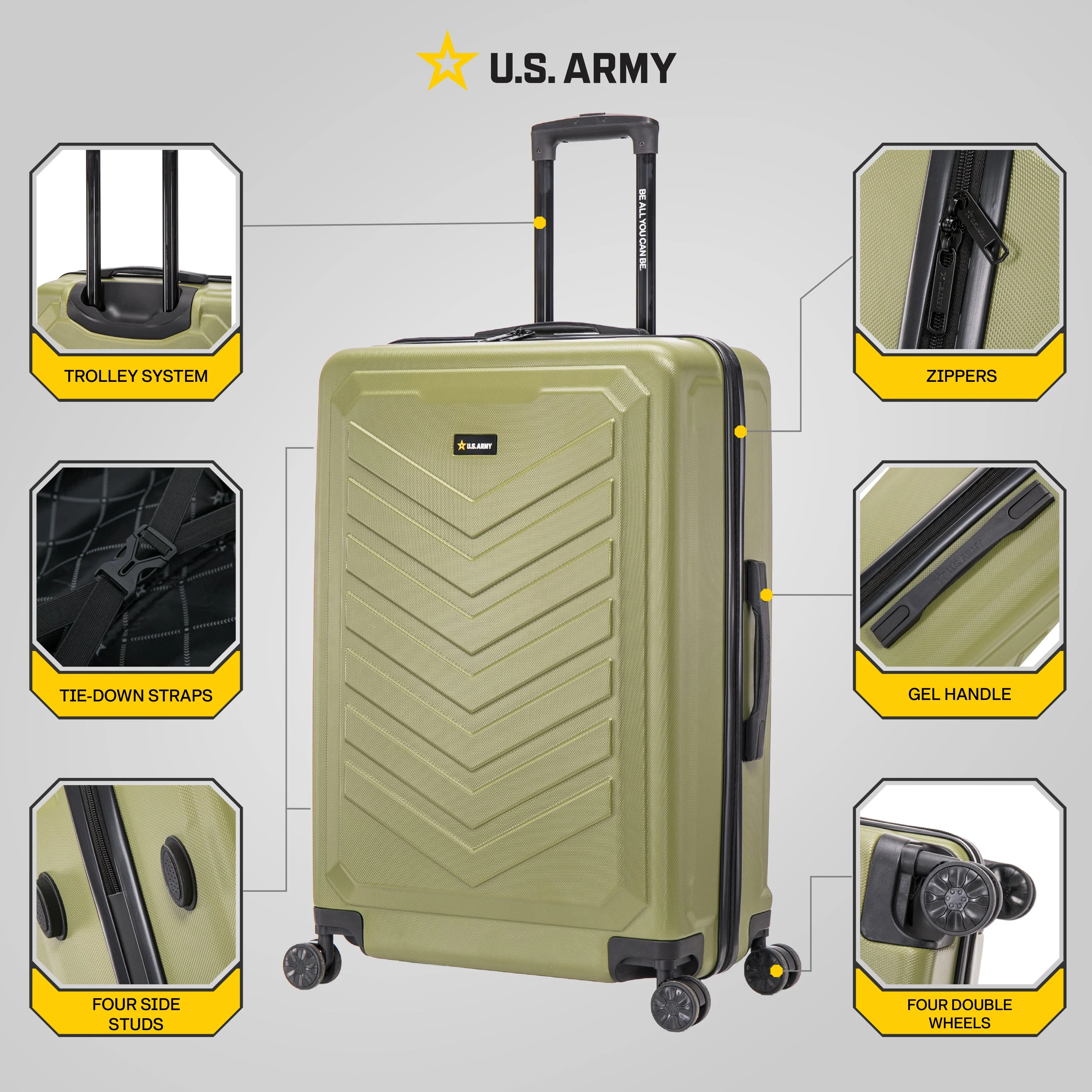 U.S. ARMY FOX 28" Large Suitcase - Image 20